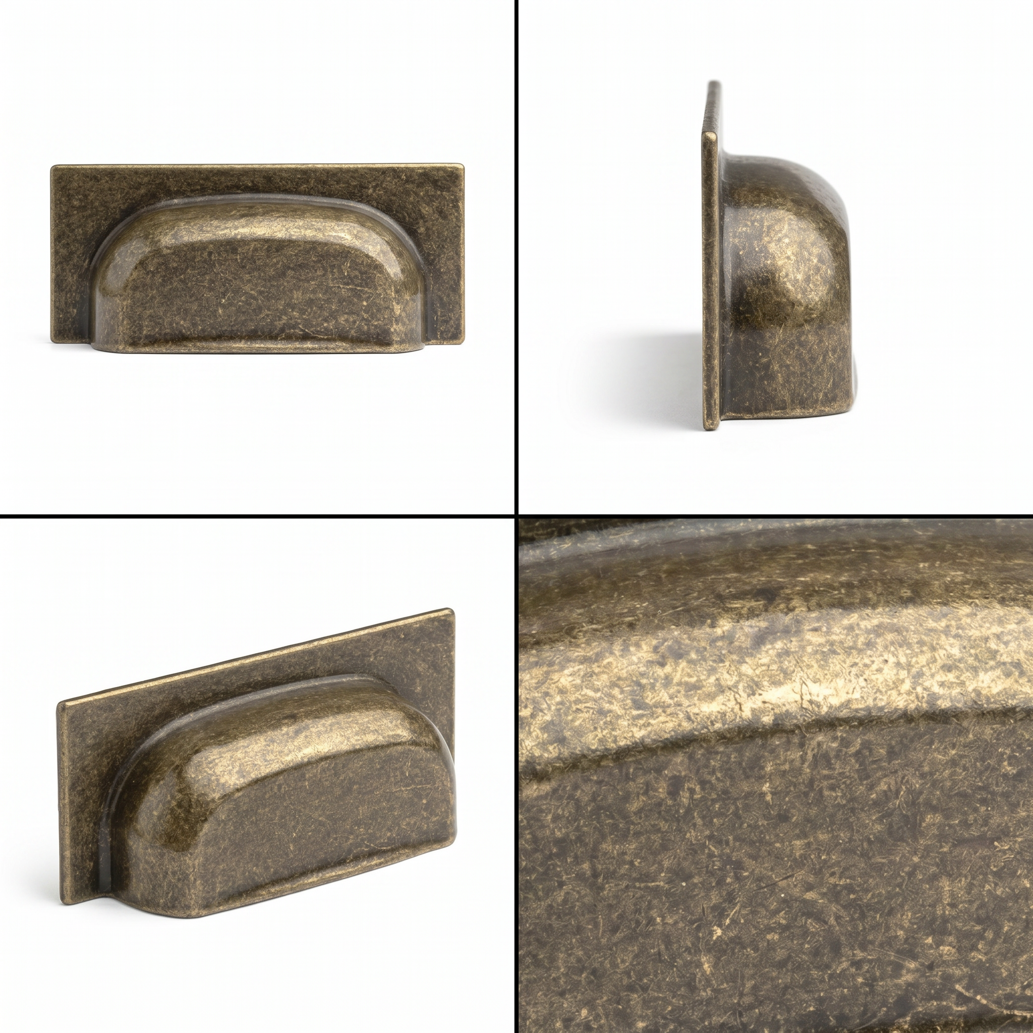 Tala - Square Cup Handle - Antique Brass - Decor And Decor