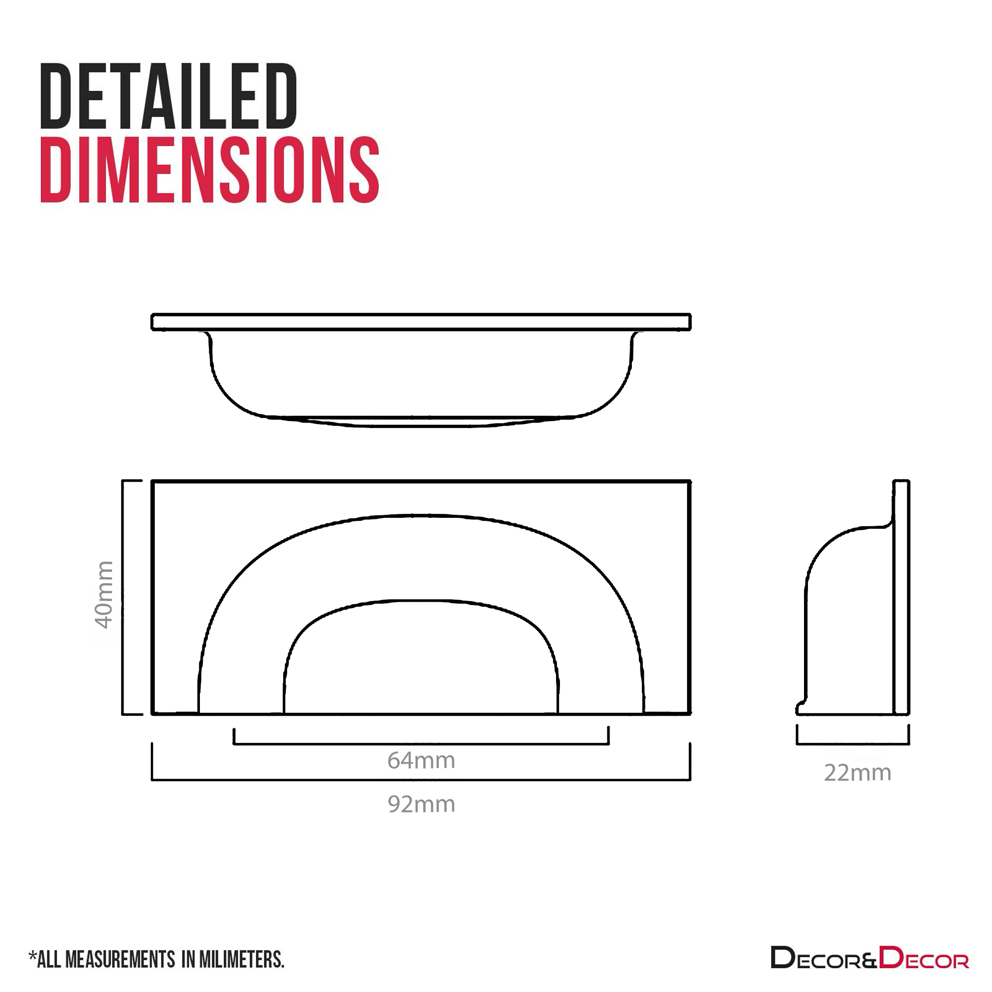 Tala - Square Cup Handle - Antique Brass - Decor And Decor