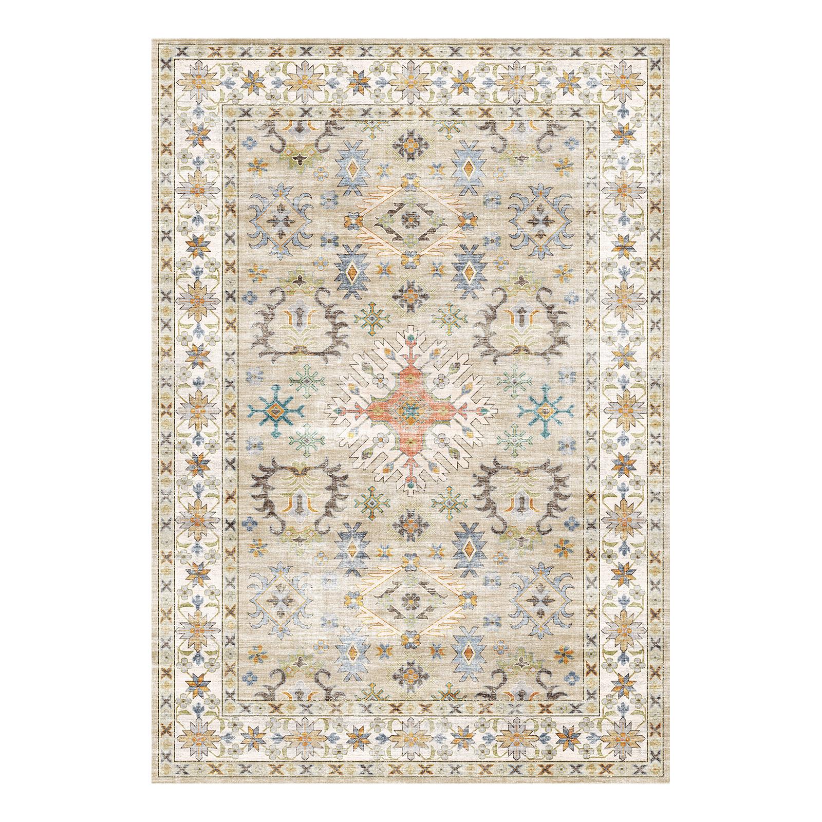 Tessia - Vintage Washable Large Living Room Rug - 160x230cm