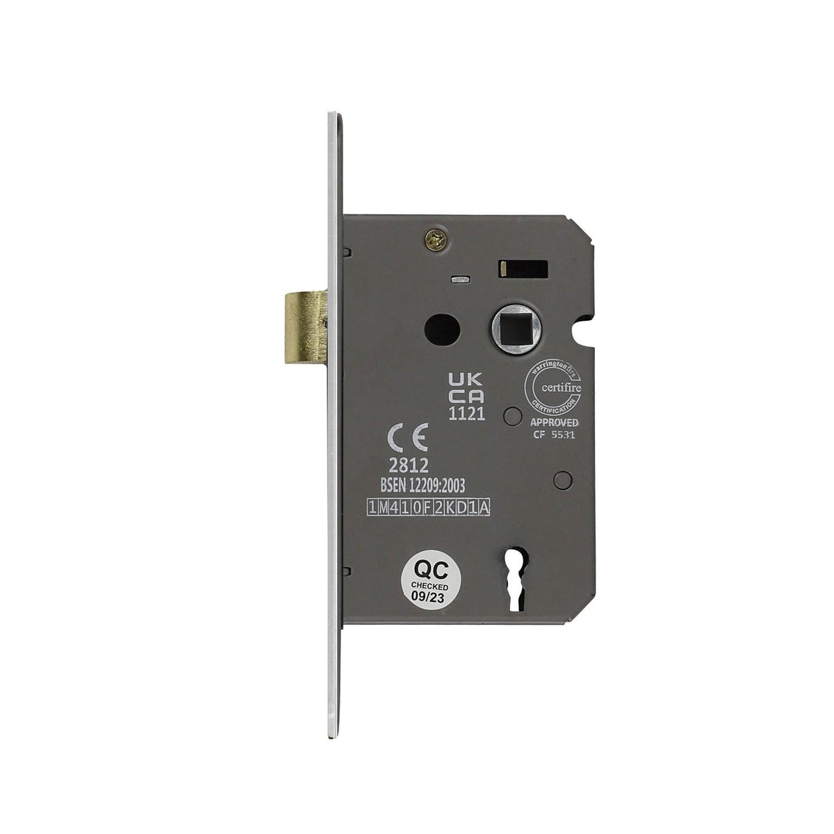 Fire Rated Sash Mortice Lock - 64mm - Polished Chrome – view 3