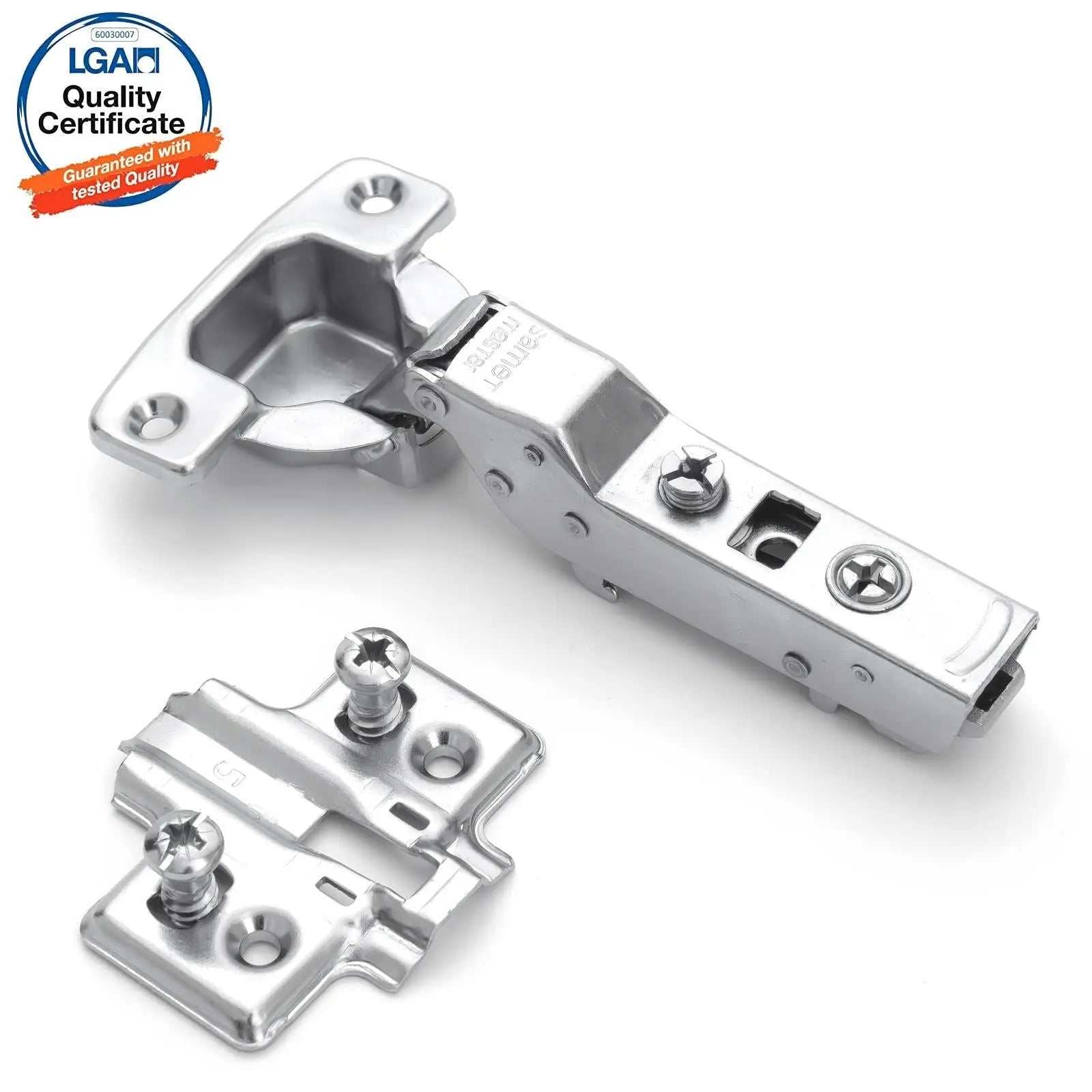 2X Clip Top Soft Close 110° Half Overlay Cabinet Hinge Mounting Plate - Decor And Decor