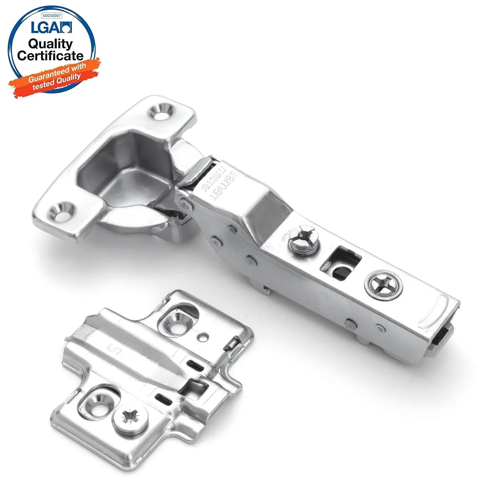 2X Clip Top Soft Close 110° Half Overlay Cabinet Hinge Mounting Plate - Decor And Decor