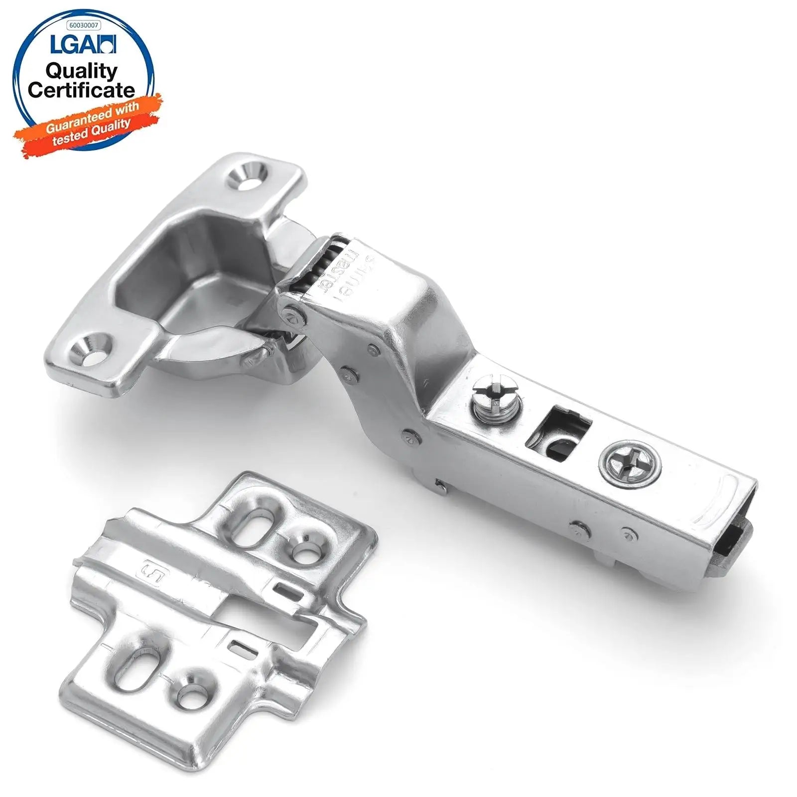 2X Clip Top Soft Close 110° Inset Cabinet Hinge Mounting Plate - Decor And Decor
