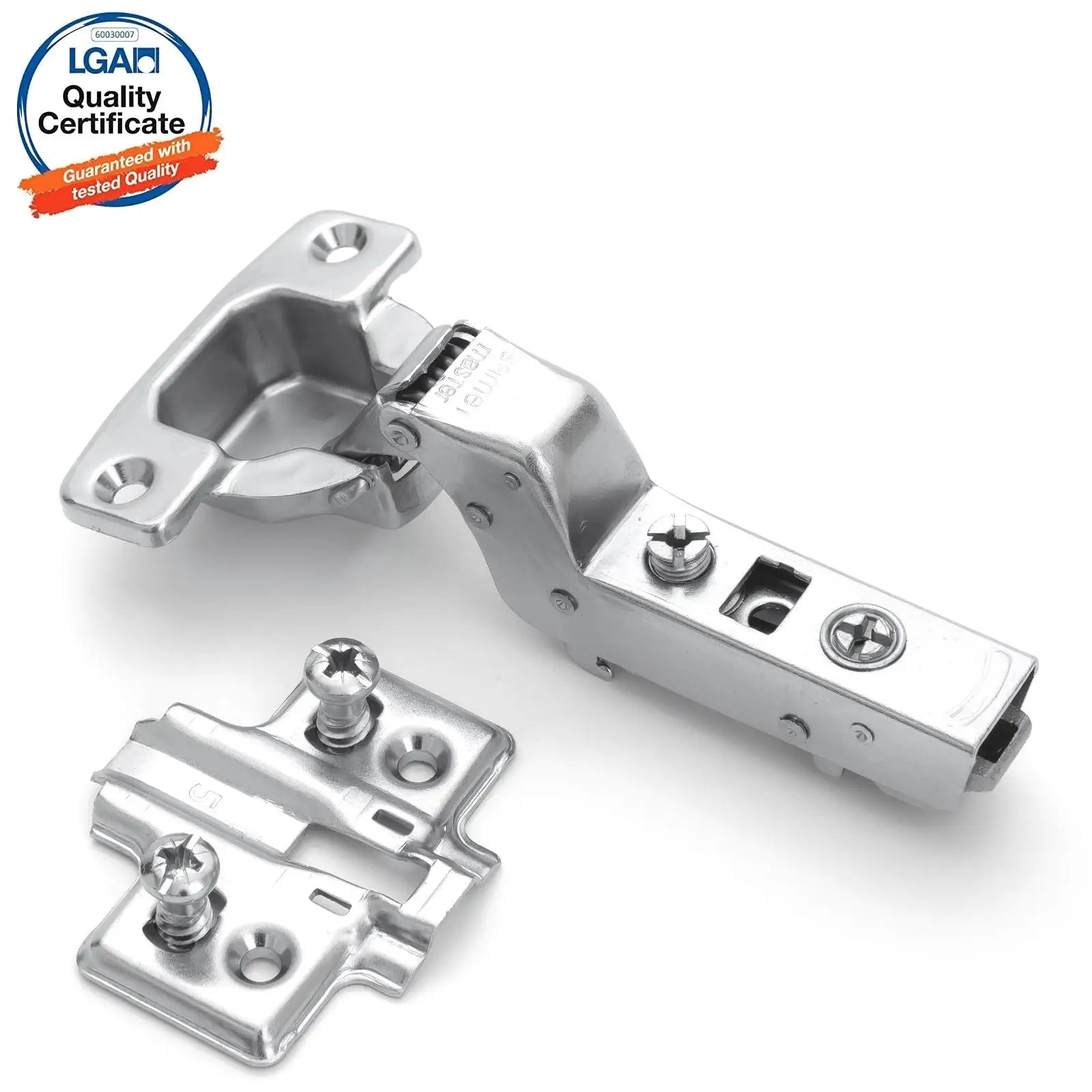 2X Clip Top Soft Close 110° Inset Cabinet Hinge Mounting Plate - Decor And Decor
