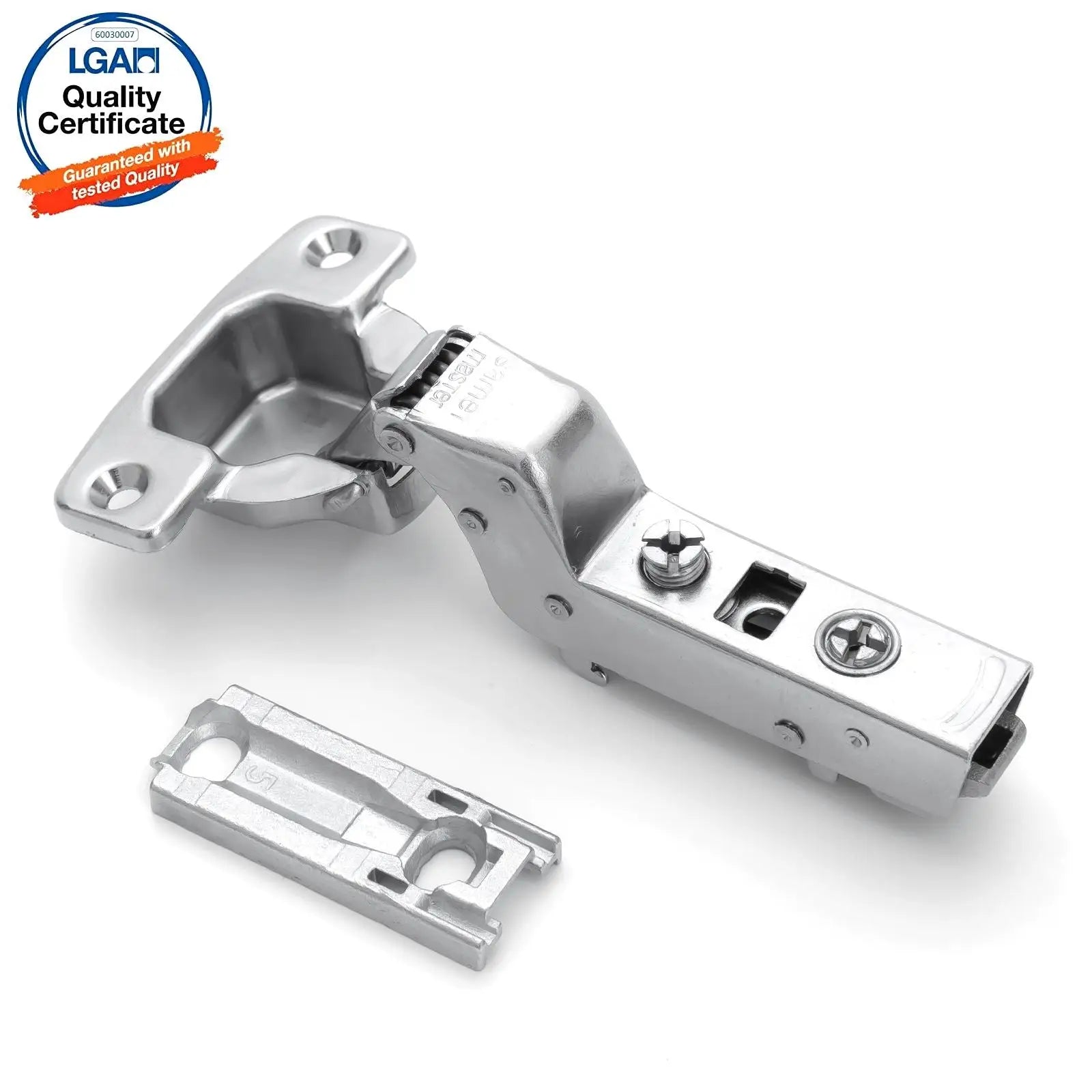 2X Clip Top Soft Close 110° Inset Cabinet Hinge Mounting Plate - Decor And Decor