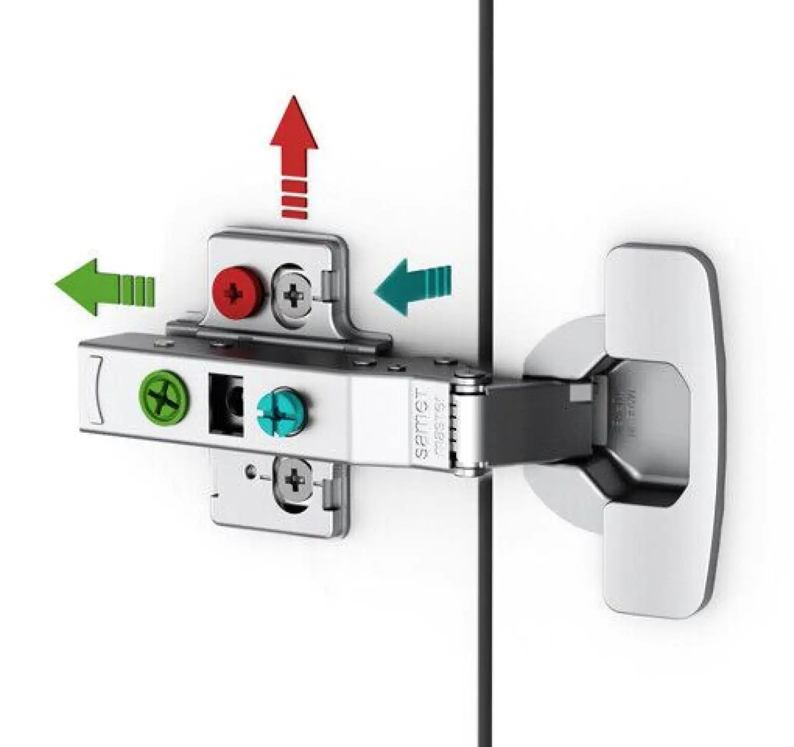 2X Clip Top Soft Close 110° Inset Cabinet Hinge Mounting Plate - Decor And Decor