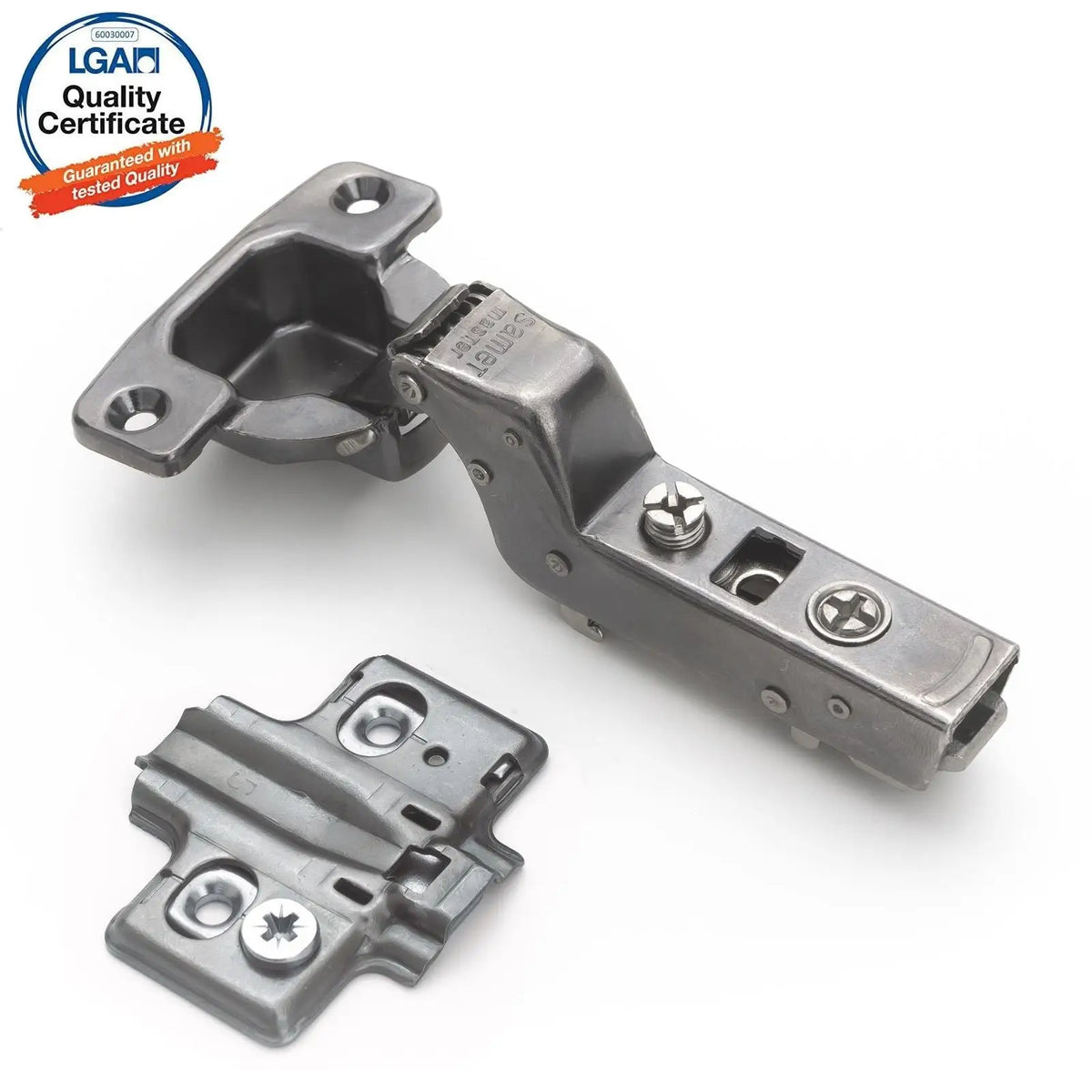 2X Clip Top Soft Close 110° Inset Cabinet Hinge Mounting Plate – view 10