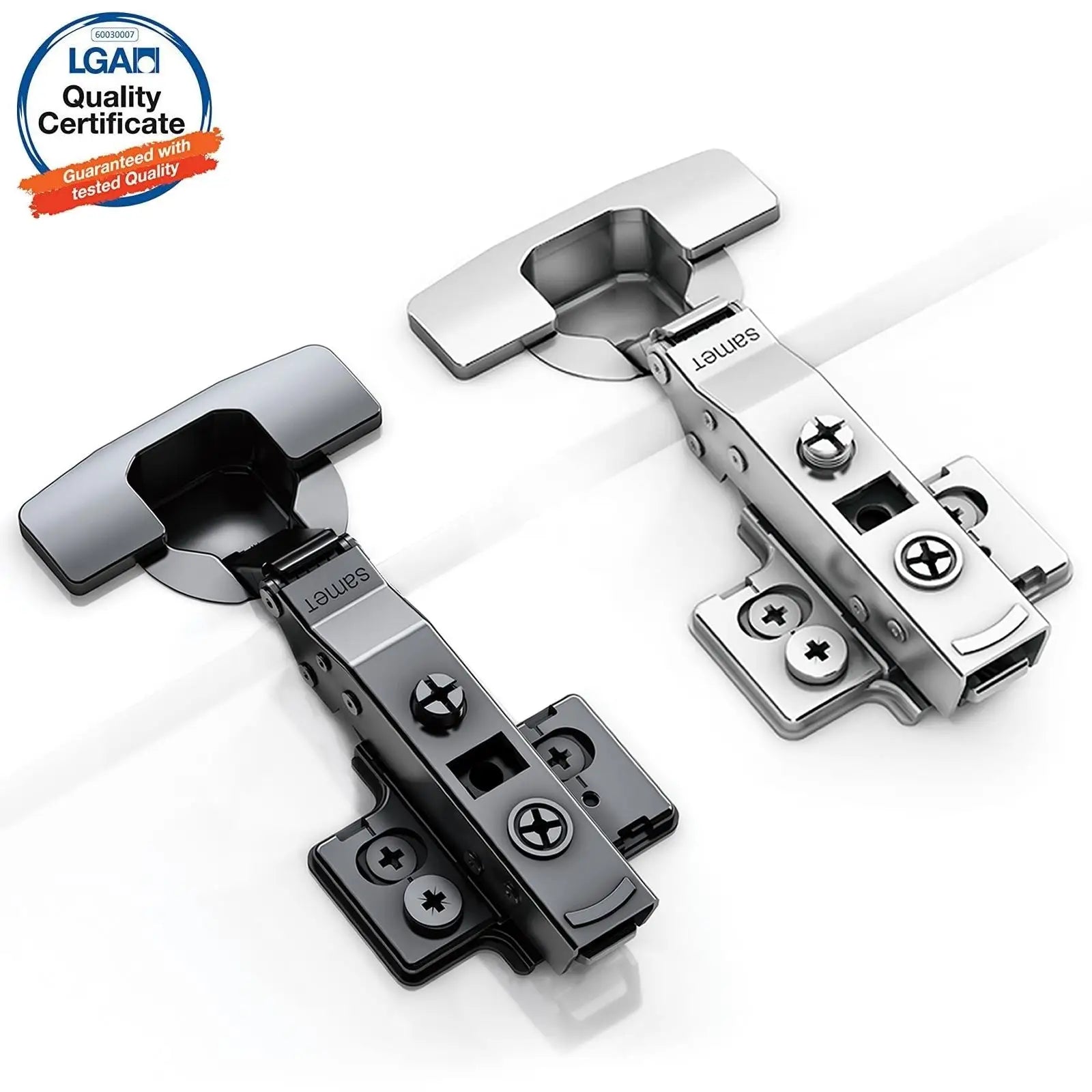 2X Clip Top Soft Close 110° Inset Cabinet Hinge Mounting Plate - Decor And Decor