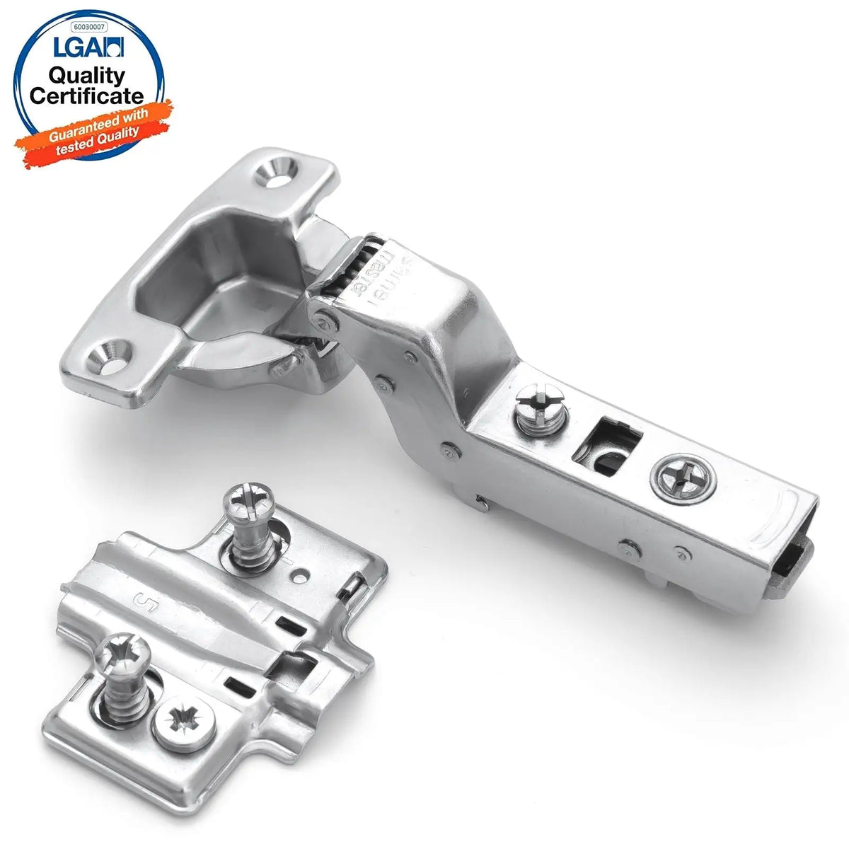 2X Clip Top Soft Close 110° Inset Cabinet Hinge Mounting Plate – view 11