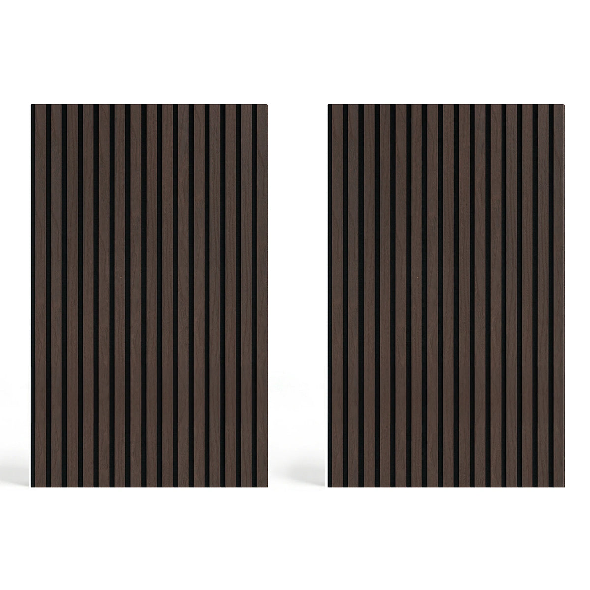 Acoustic Slat Wood Wall Panel - Smoked Oak - 1200 - 2 Pack