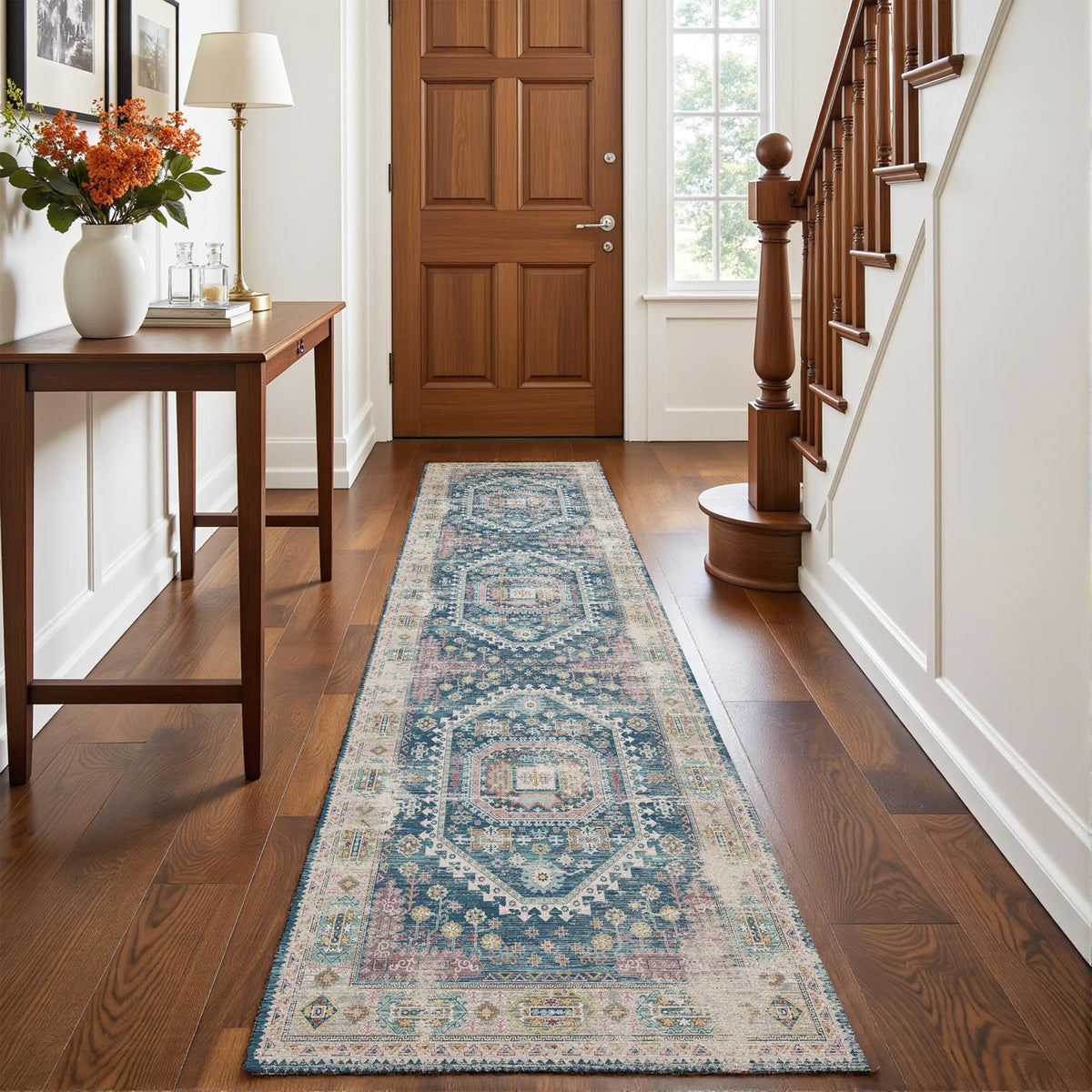Soreli - Traditional Washable Runner Hallway Rug - 60x240cm