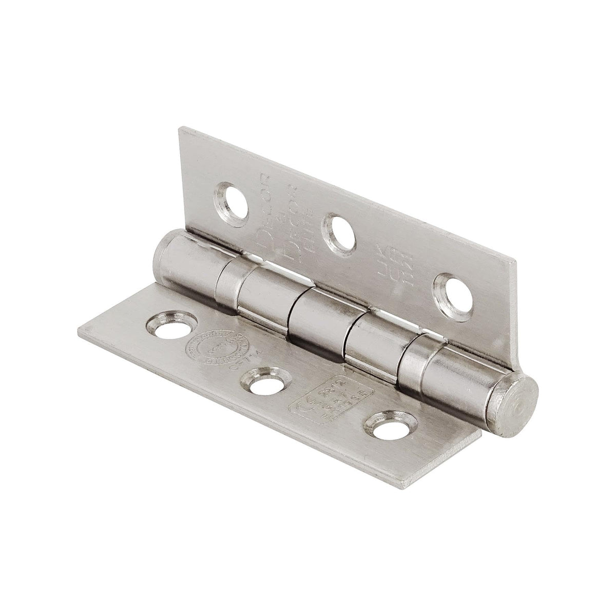 Ball Bearing Fire Rated Door Hinges - 76mm - Satin Nickel - 2 Pairs – view 7