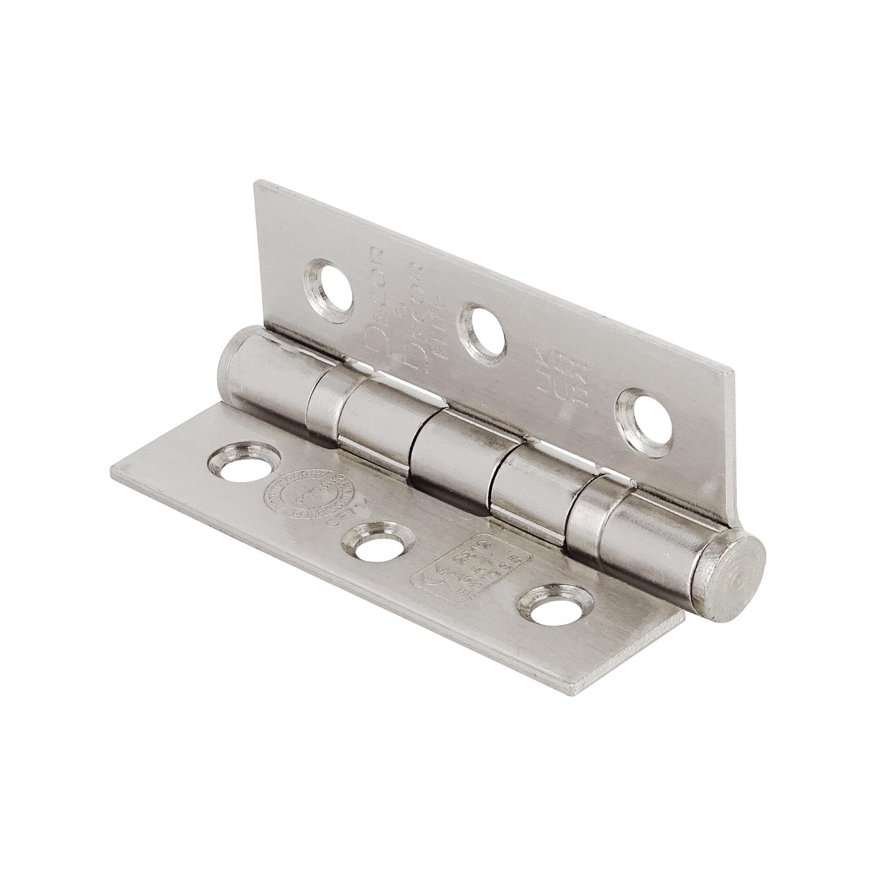 Ball Bearing Fire Rated Door Hinges - 76mm - Satin Nickel - 2 Pairs - Decor And Decor