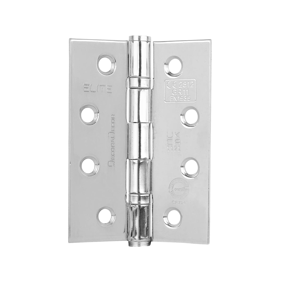 Ball Bearing Fire Rated Door Hinges - 102mm - Polished Chrome - 4 Pairs – view 5