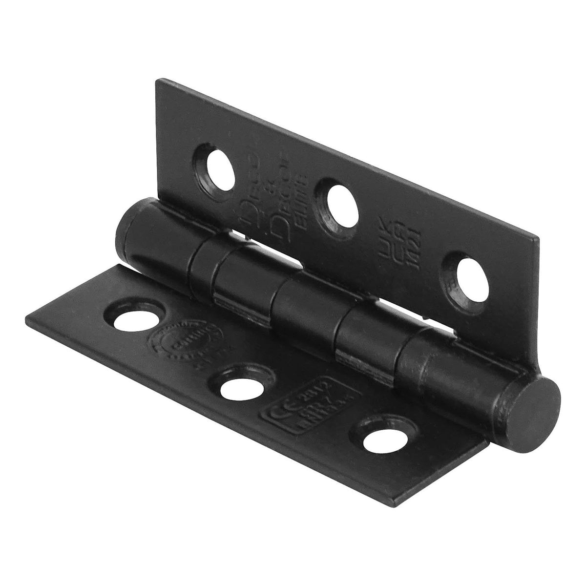 Ball Bearing Fire Rated Door Hinges - 76mm - Matt Black - 2 Pairs – view 6