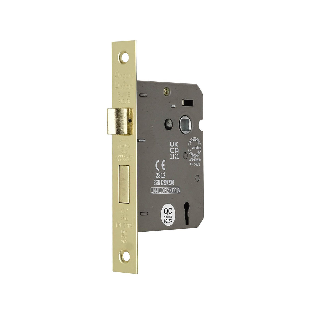 Fire Rated Sash Mortice Lock - 64mm - Electro Brass – view 4