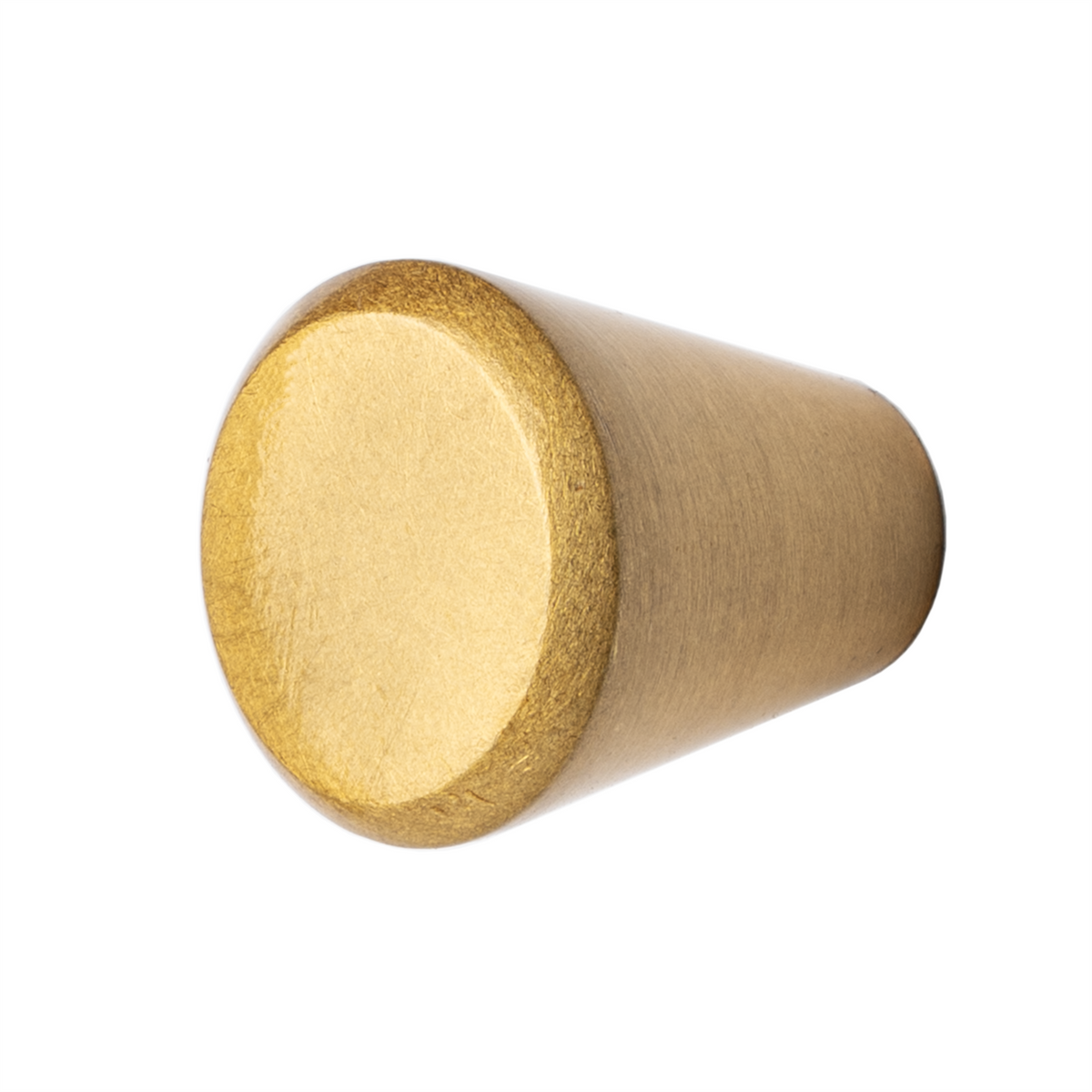 Lunaria - Cone Kitchen Cabinet Knob - Matt Gold