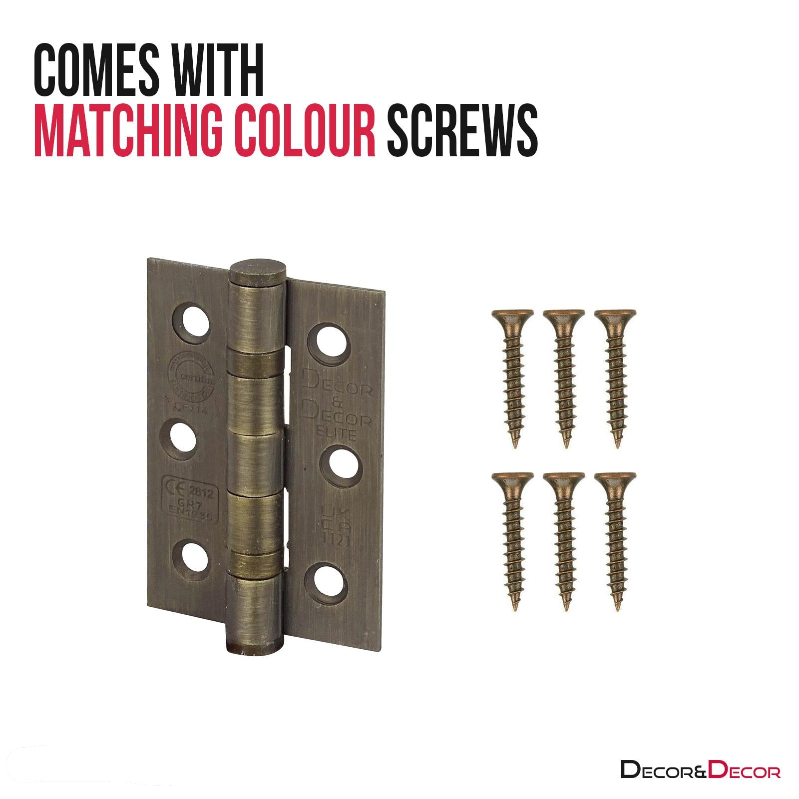 Nimbus Antique Brass Door Lever Handles - Latch And Hinge Set - Latch & Hinge - View 6 | Decoranddecor