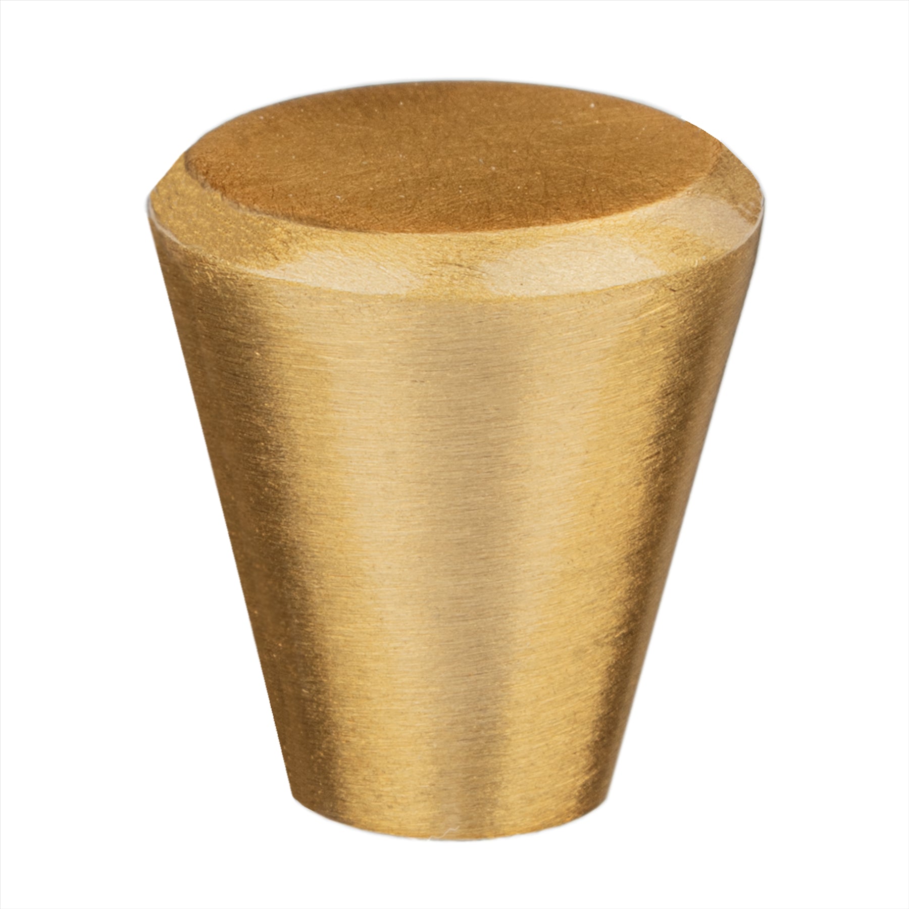 Lunaria - Cone Kitchen Cabinet Knob - Matt Gold
