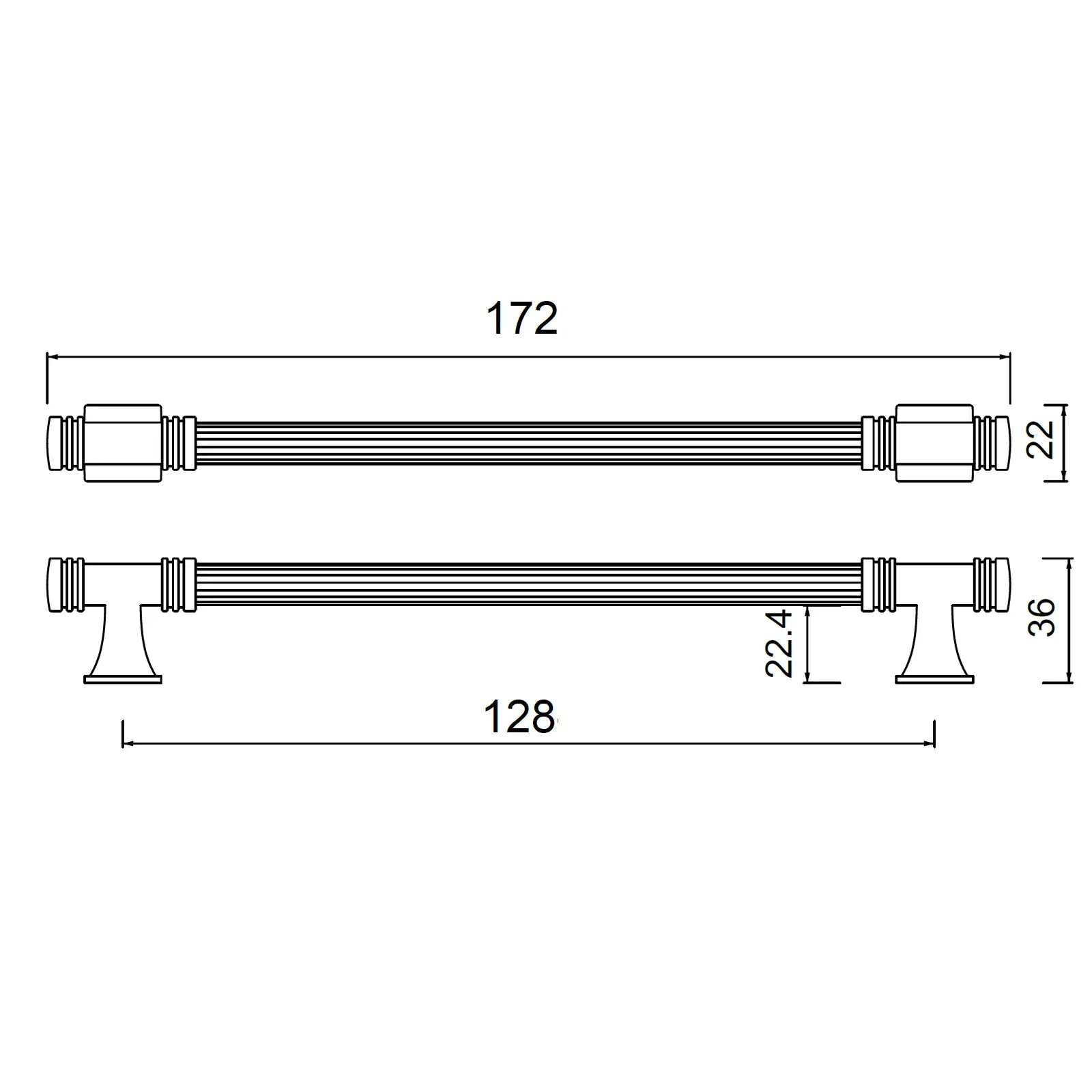 #size selection_128mm hole centres