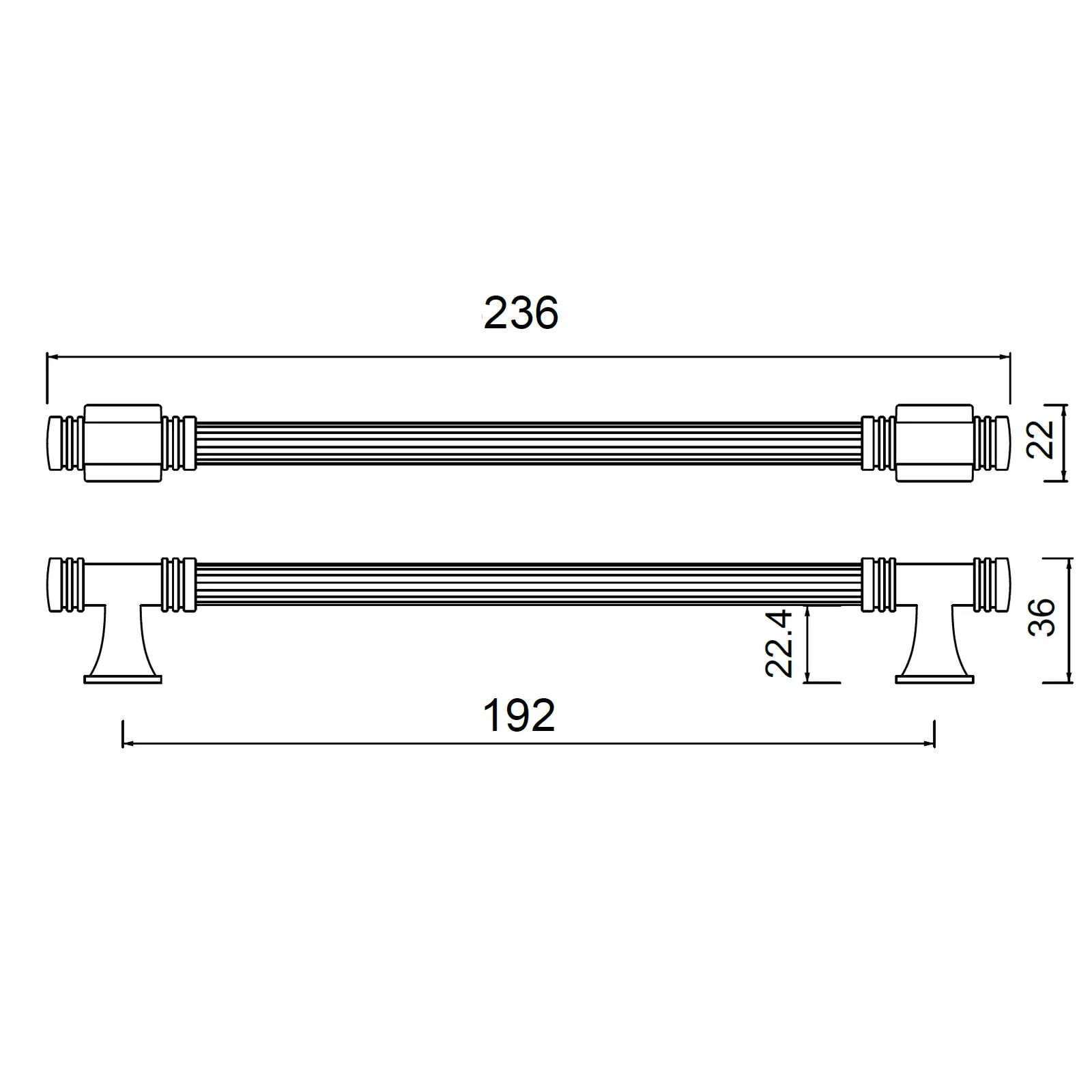 #size selection_192mm hole centres