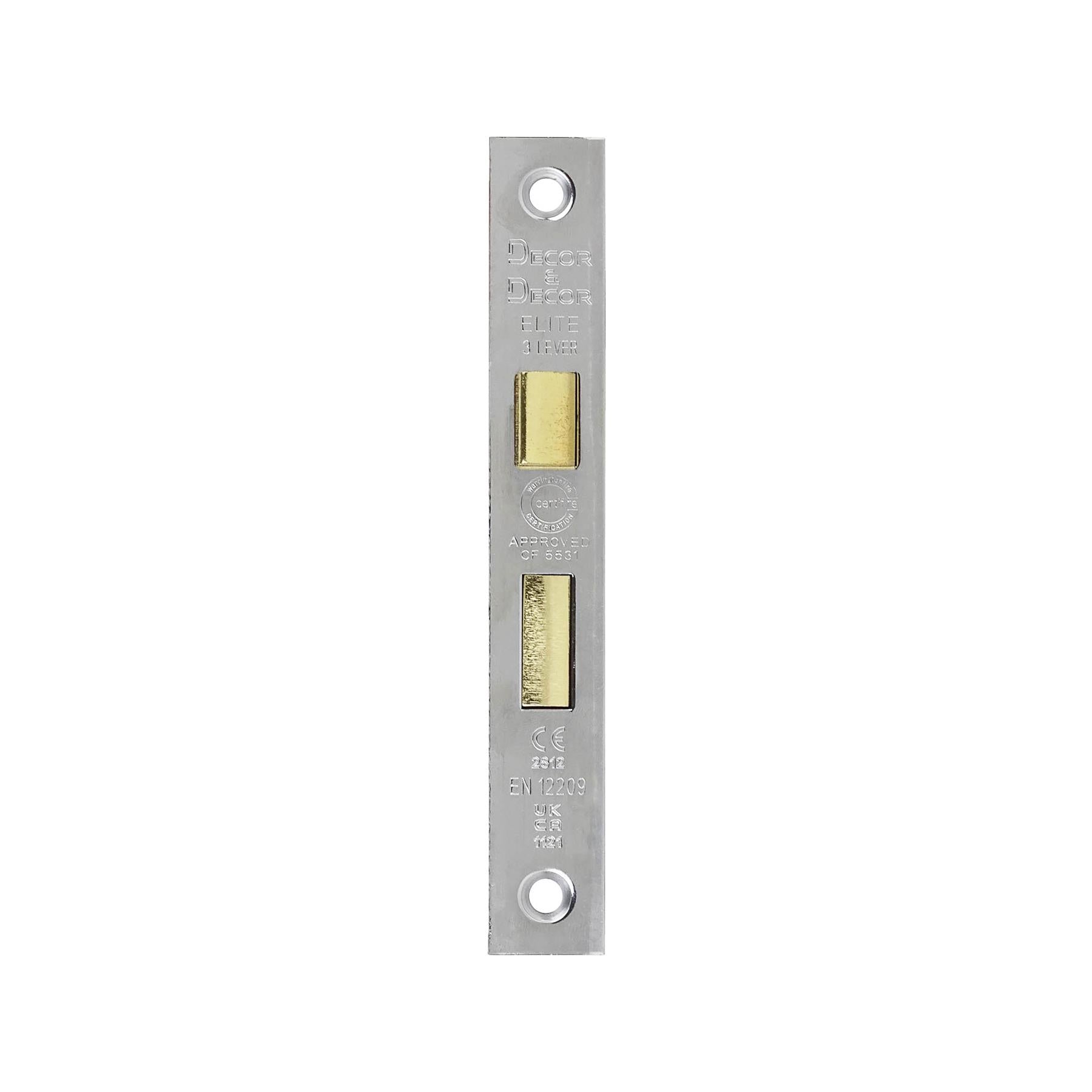 Fire Rated Bathroom Mortice Lock - 76mm - Polished Chrome - Bathroom Mortice Locks | Decoranddecor