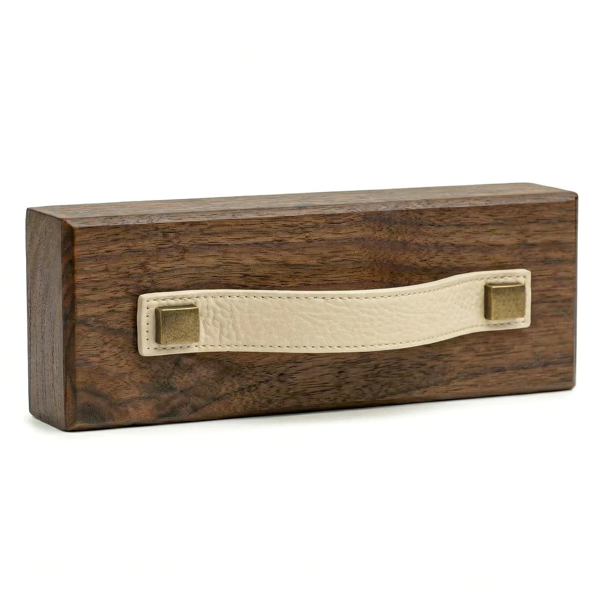 Leather Drawer Pulls and Strap Handles To Match