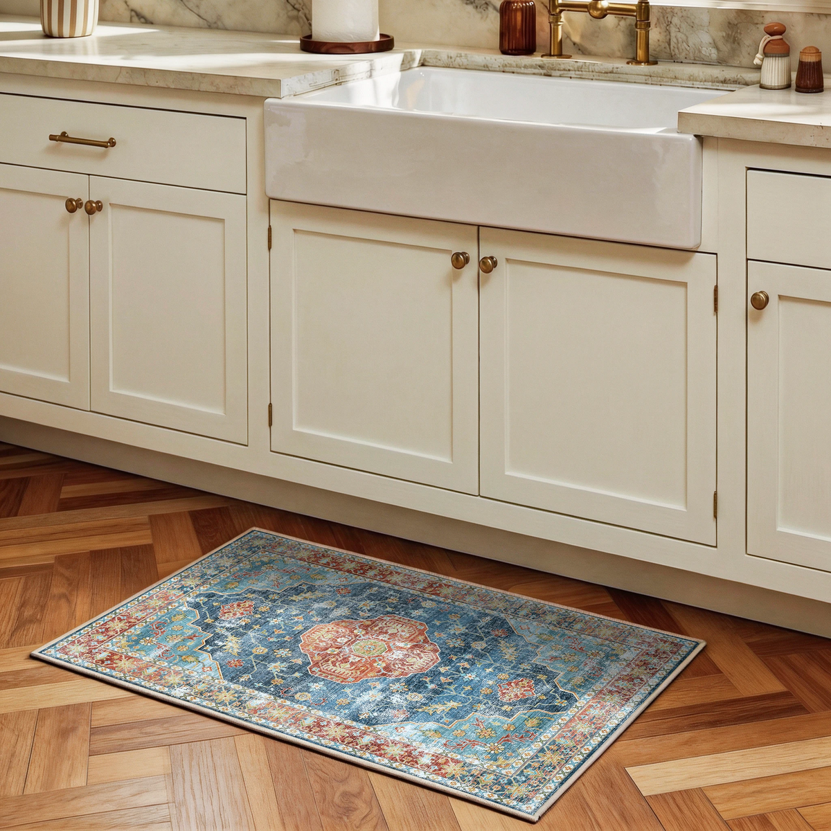 Avenza - Traditional Washable Small Rug - 60x90cm