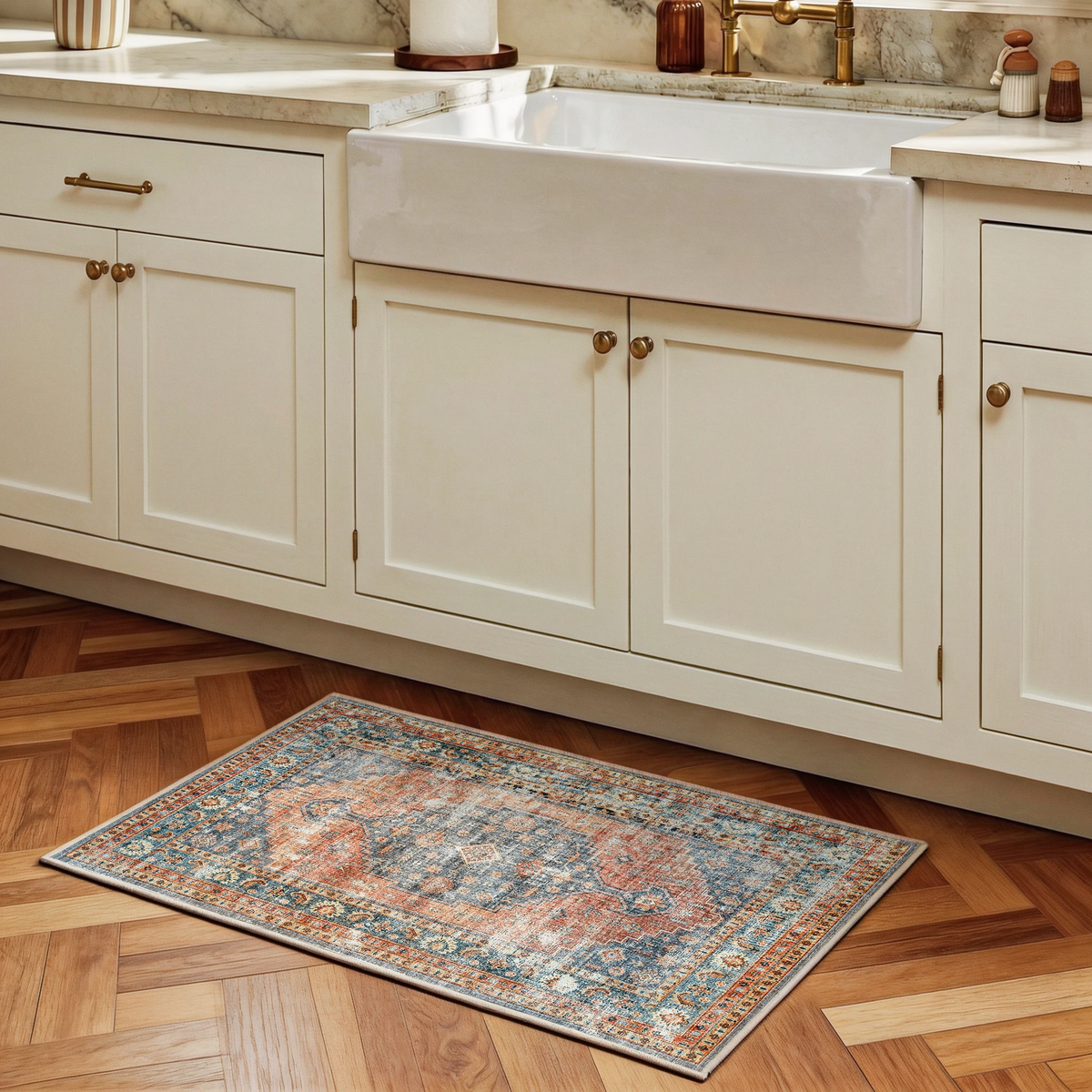 Calmere - Vintage Washable Small Rug - 60x90cm