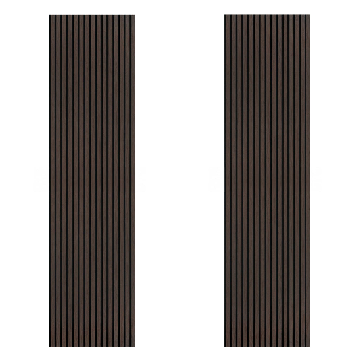 Acoustic Slat Wood Wall Panel - Smoked Oak - 2400 - 2 Pack