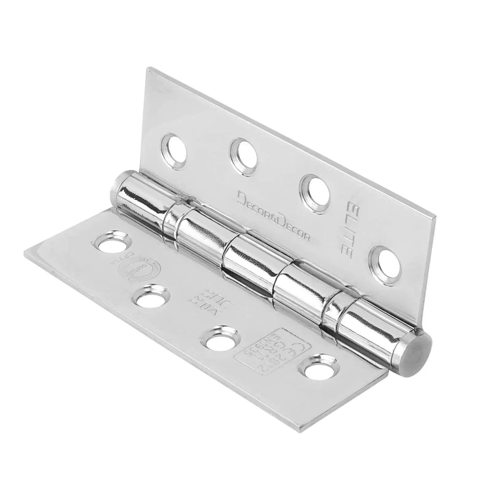Ball Bearing Fire Rated Door Hinges - 102mm - Pair -  Polished Chrome