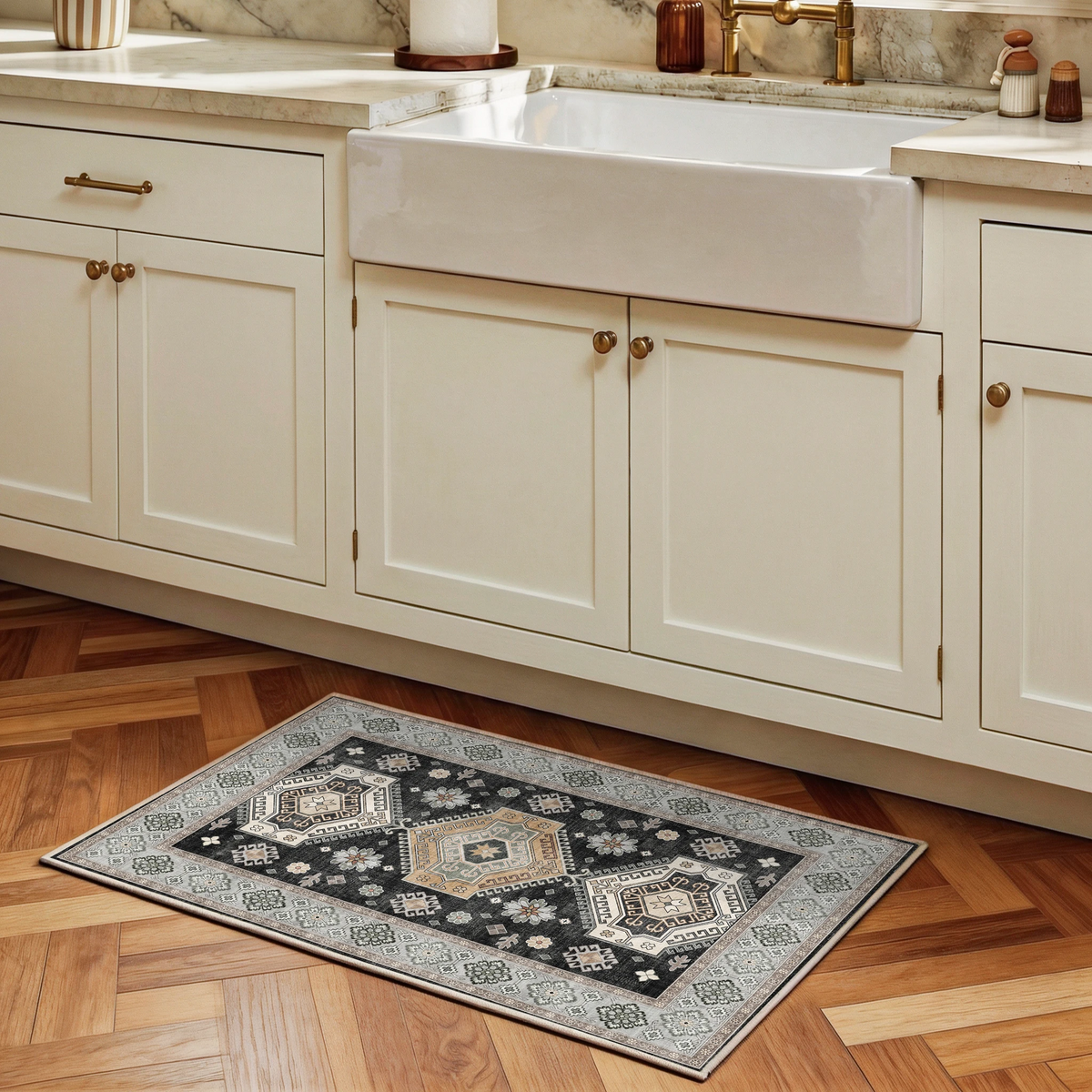 Duskra - Persian Washable Bathroom Rug - 60x90cm