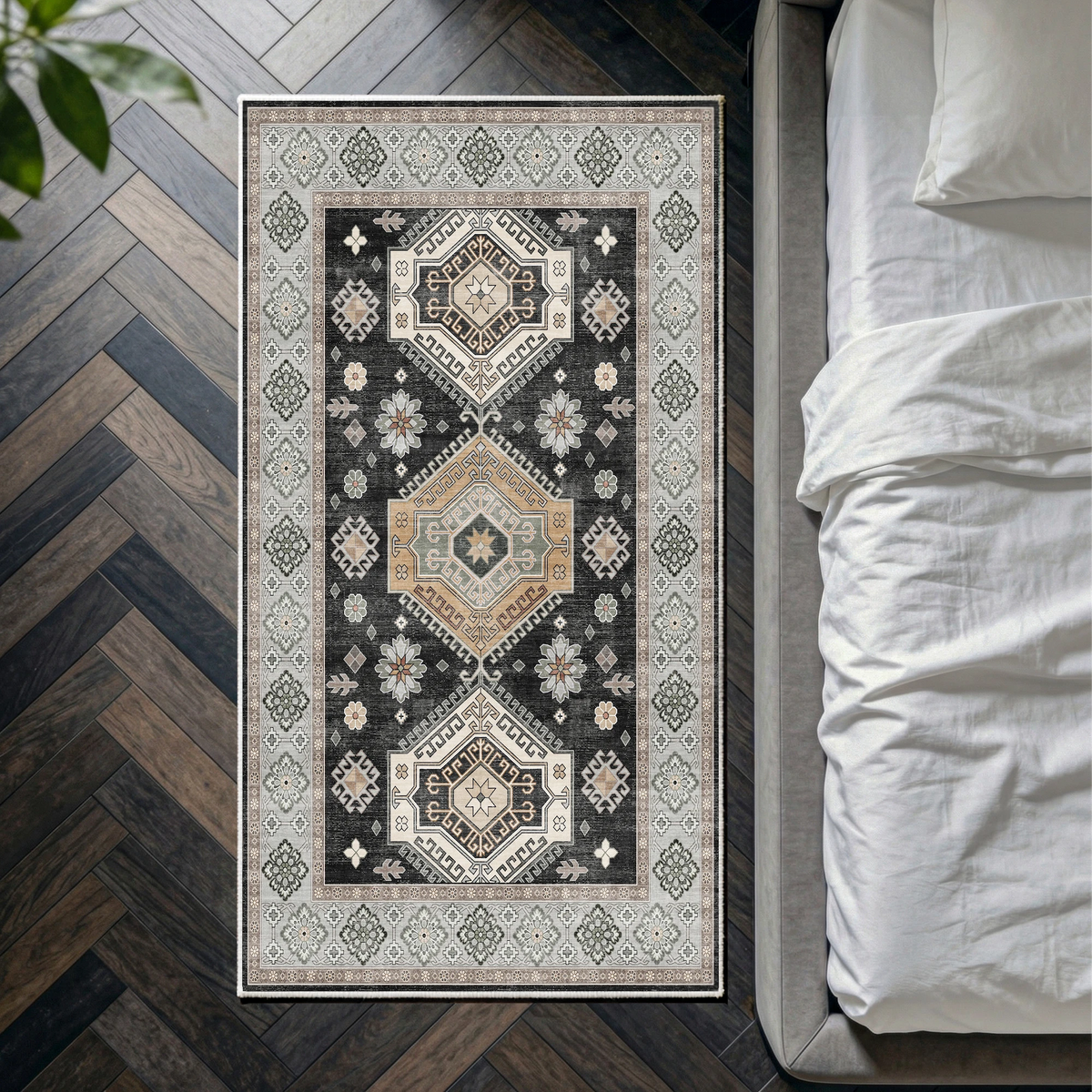 Duskra - Persian Washable Kitchen Rug - 80x150cm