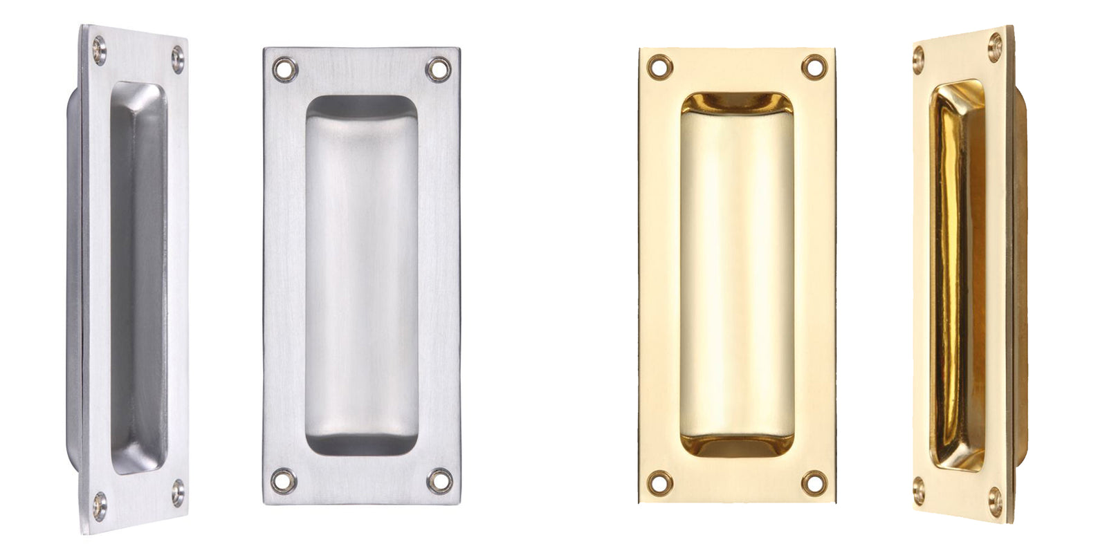 Rectangular Recessed Flush Inset Sliding Door Handle - Decor And Decor