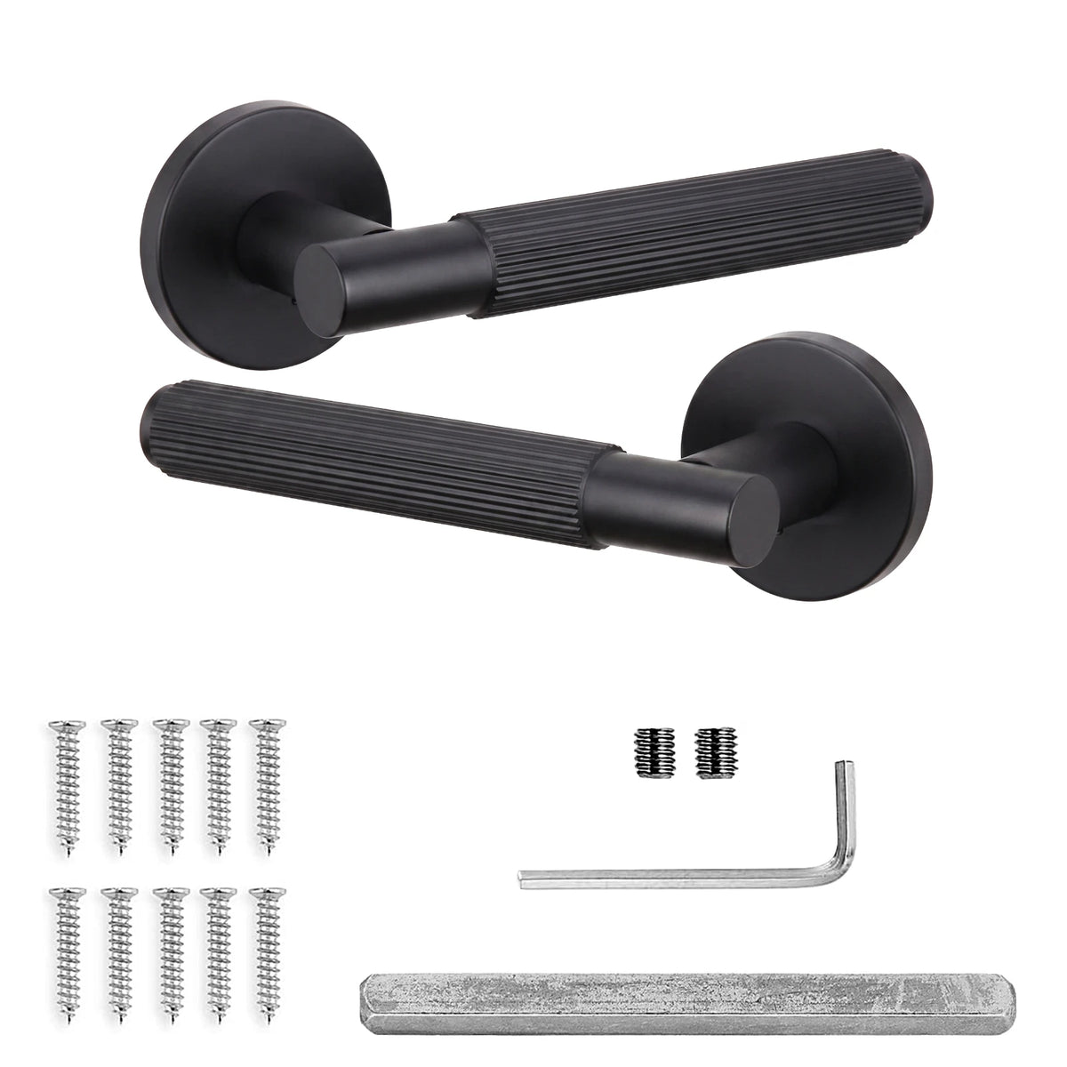 Hera Internal Door Handles - Matt Black