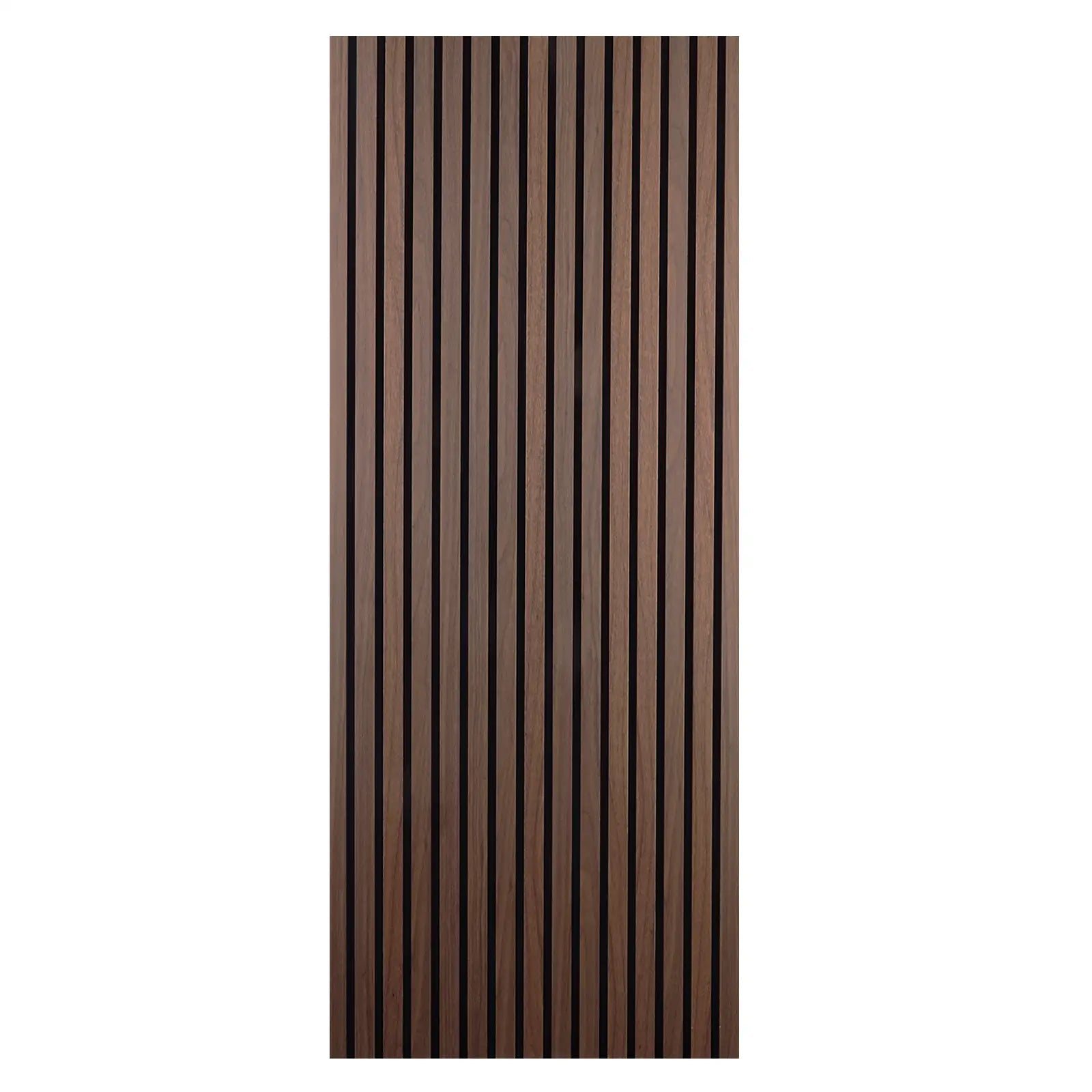 Acoustic Slat Wood Wall Panel - Smoked Oak - 1200 - Decor And Decor