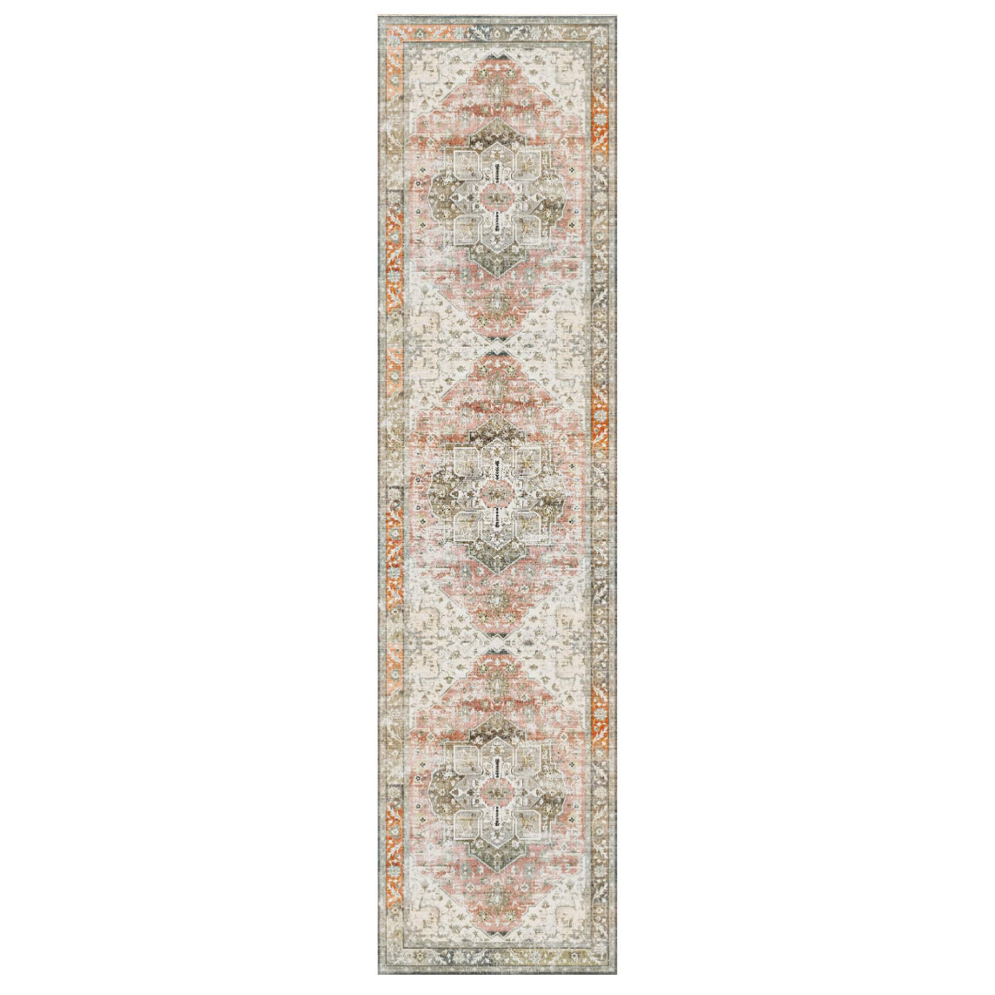 Novera - Vintage Washable Runner Hallway Rug - 60x240cm