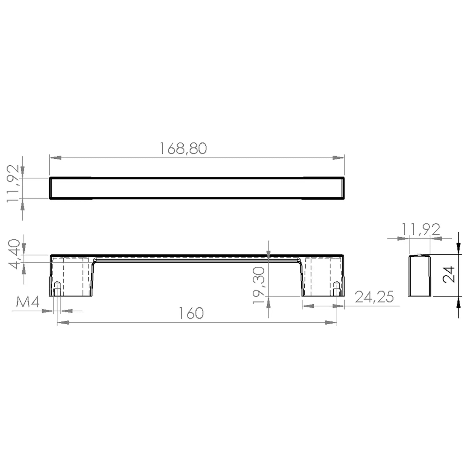 #size selection_160mm hole centres