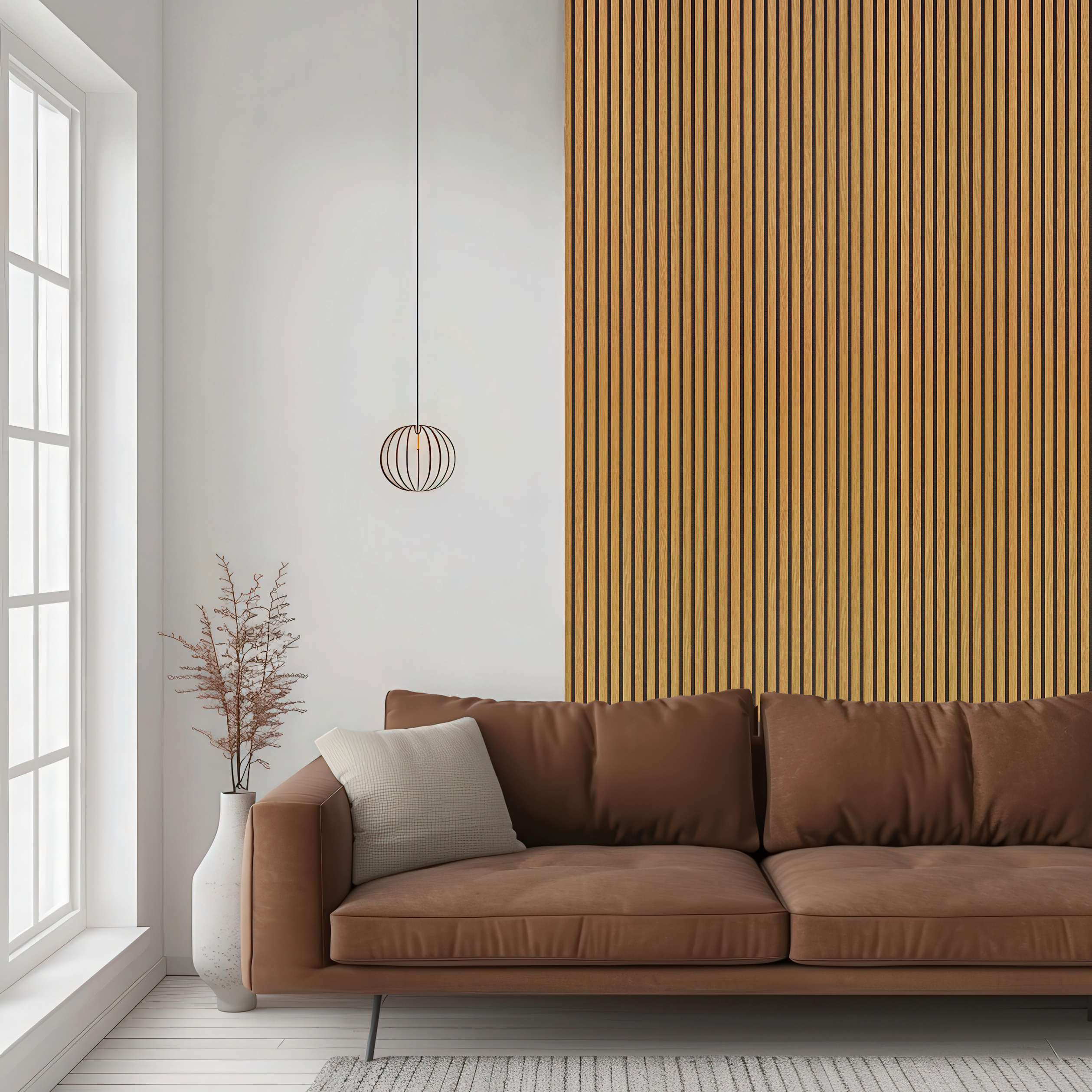 Acoustic Slat Wood Wall Panel - Oak - 2400 - 2 Pack - Acoustic Panels - View 9 | Decoranddecor
