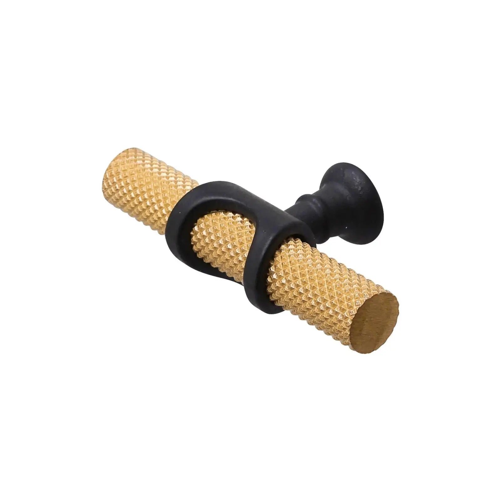 Amelia - Knurled T-Bar Kitchen Cabinet Knob - Matt Gold - Matt Black - Decor And Decor