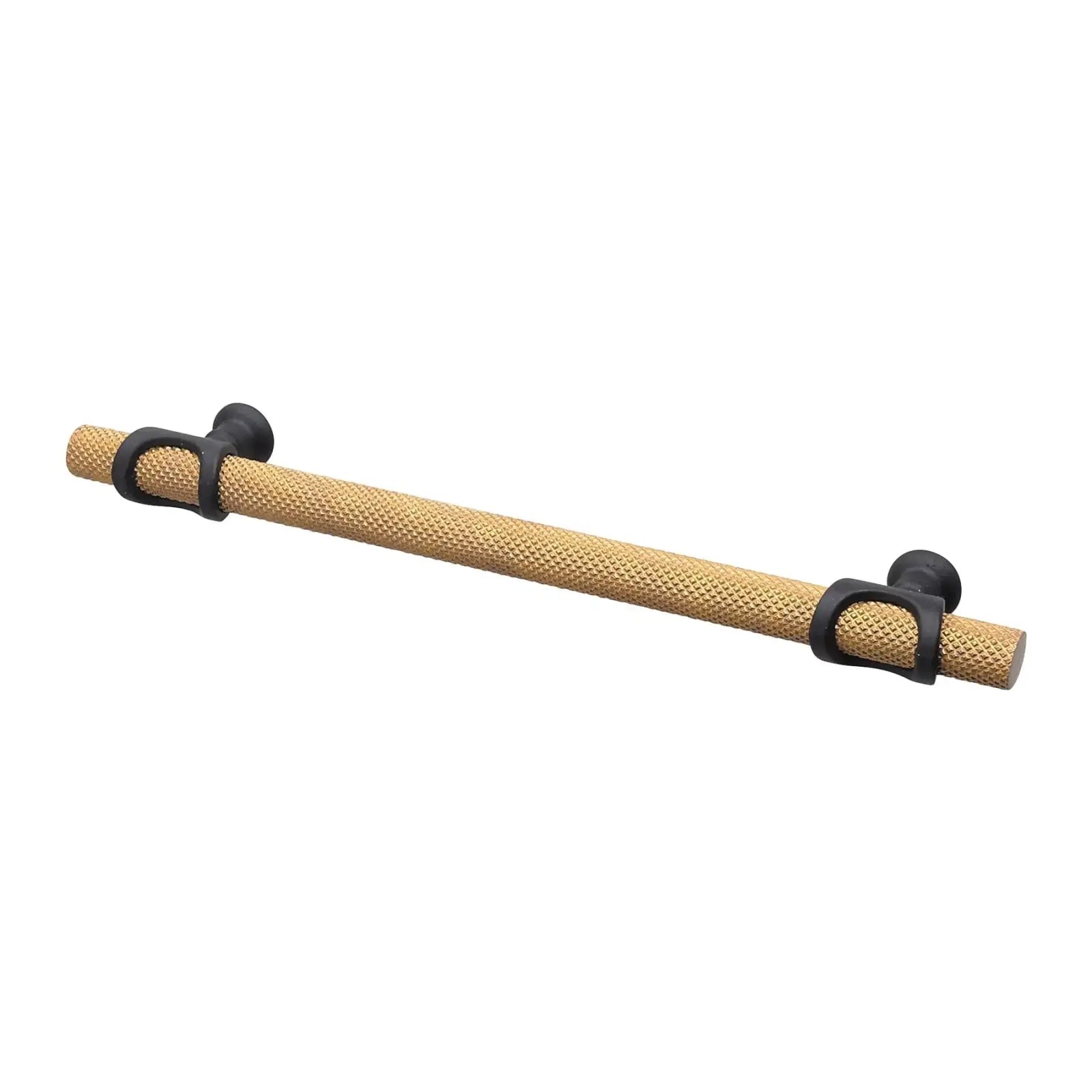 Amelia - Knurled T-Bar Kitchen Cupboard Handle - Matt Gold - Matt Black - Decor And Decor