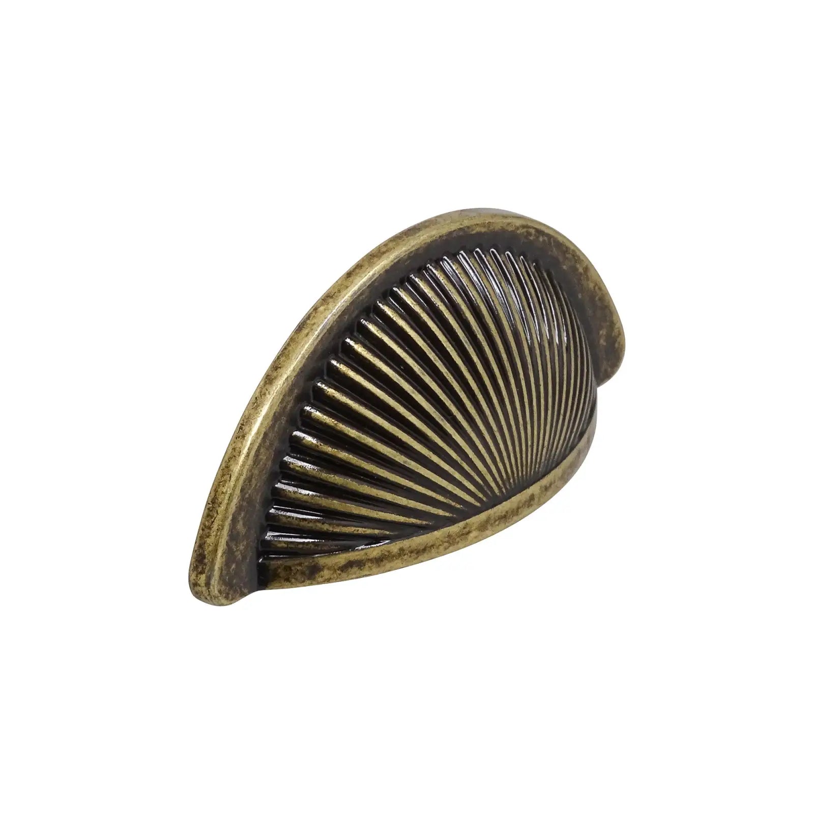 Antique Brass drawer pull from Arro Kitchen Cabinet Cup Handle collection