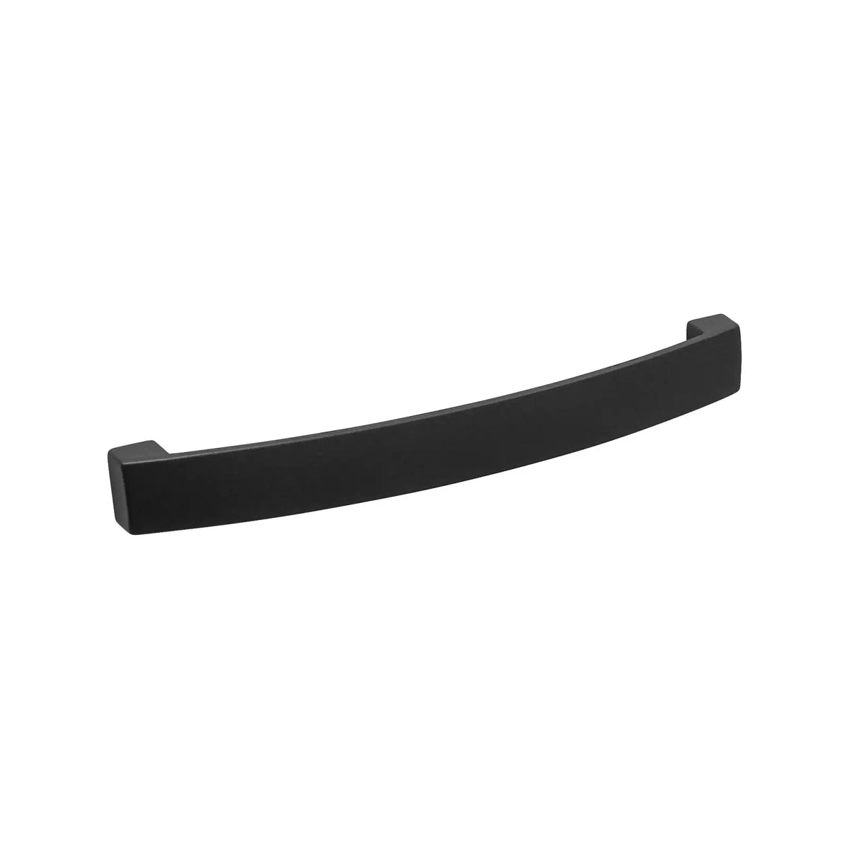 Curved black cabinet pull Asteria Bow Kitchen Cupboard Handle Matt Black for modern kitchens