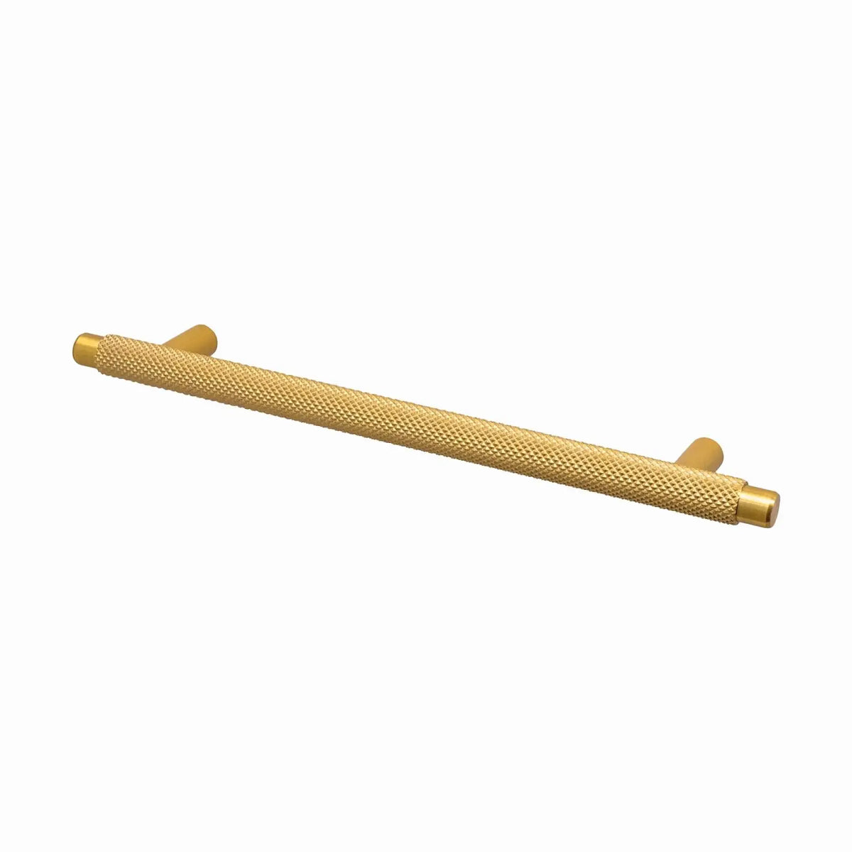 Aurelia - Knurled Round T-Bar Kitchen Cabinet Handle - Matt Gold