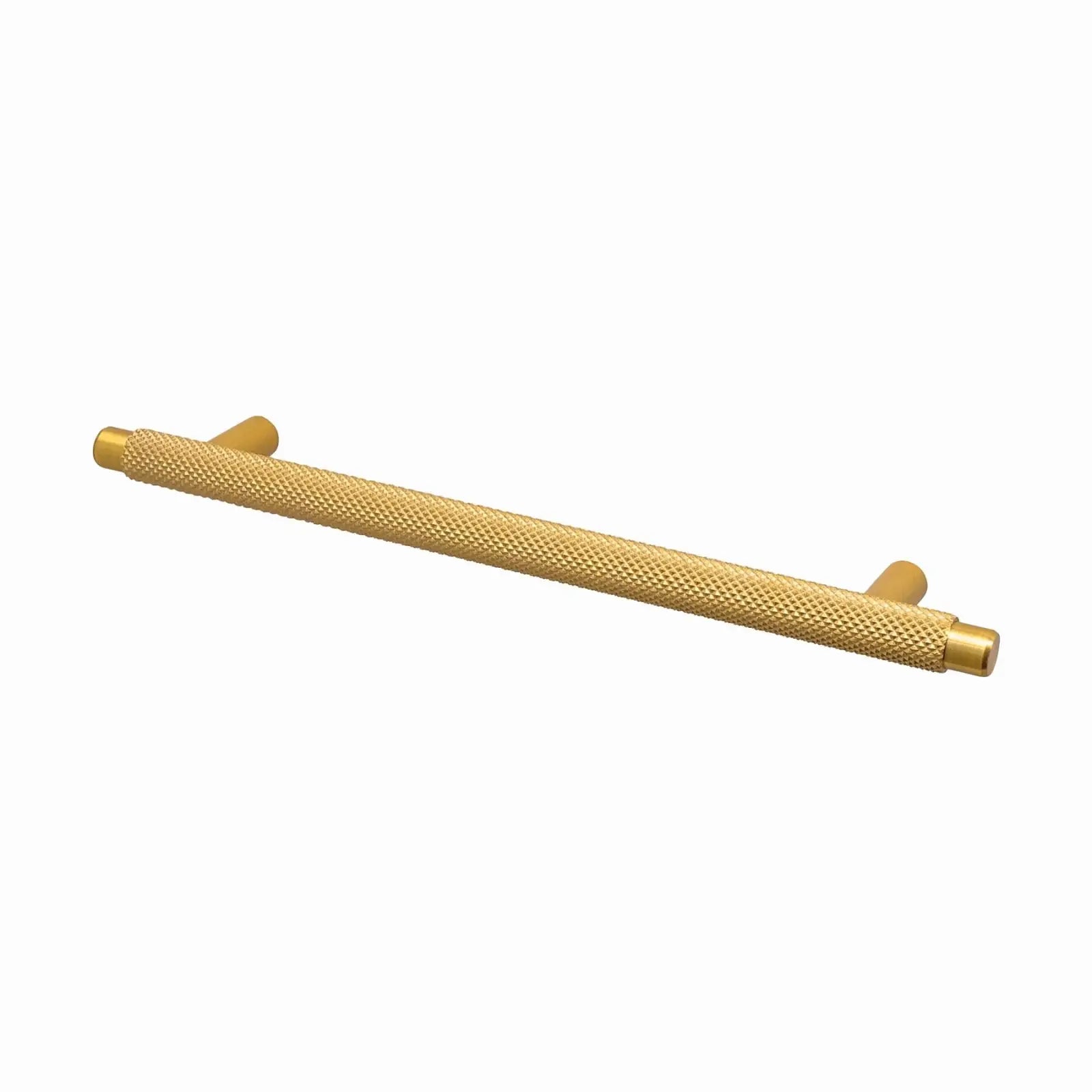 Aurelia - Knurled Round T-Bar Kitchen Cabinet Handle - Matt Gold - Decor And Decor