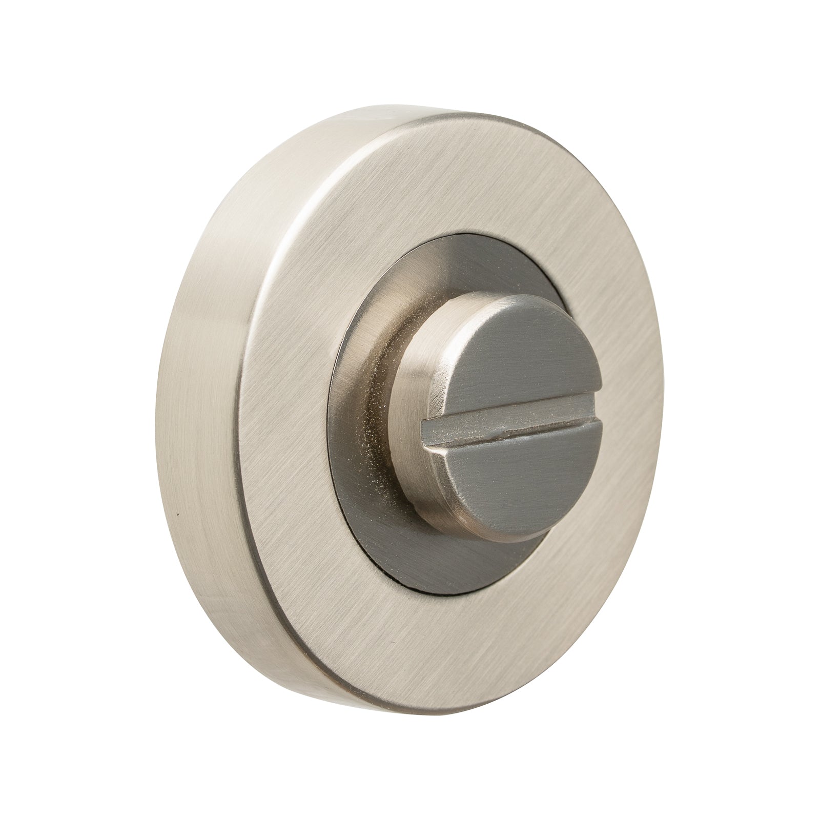 Bathroom Thumbturn and Release - Satin Nickel