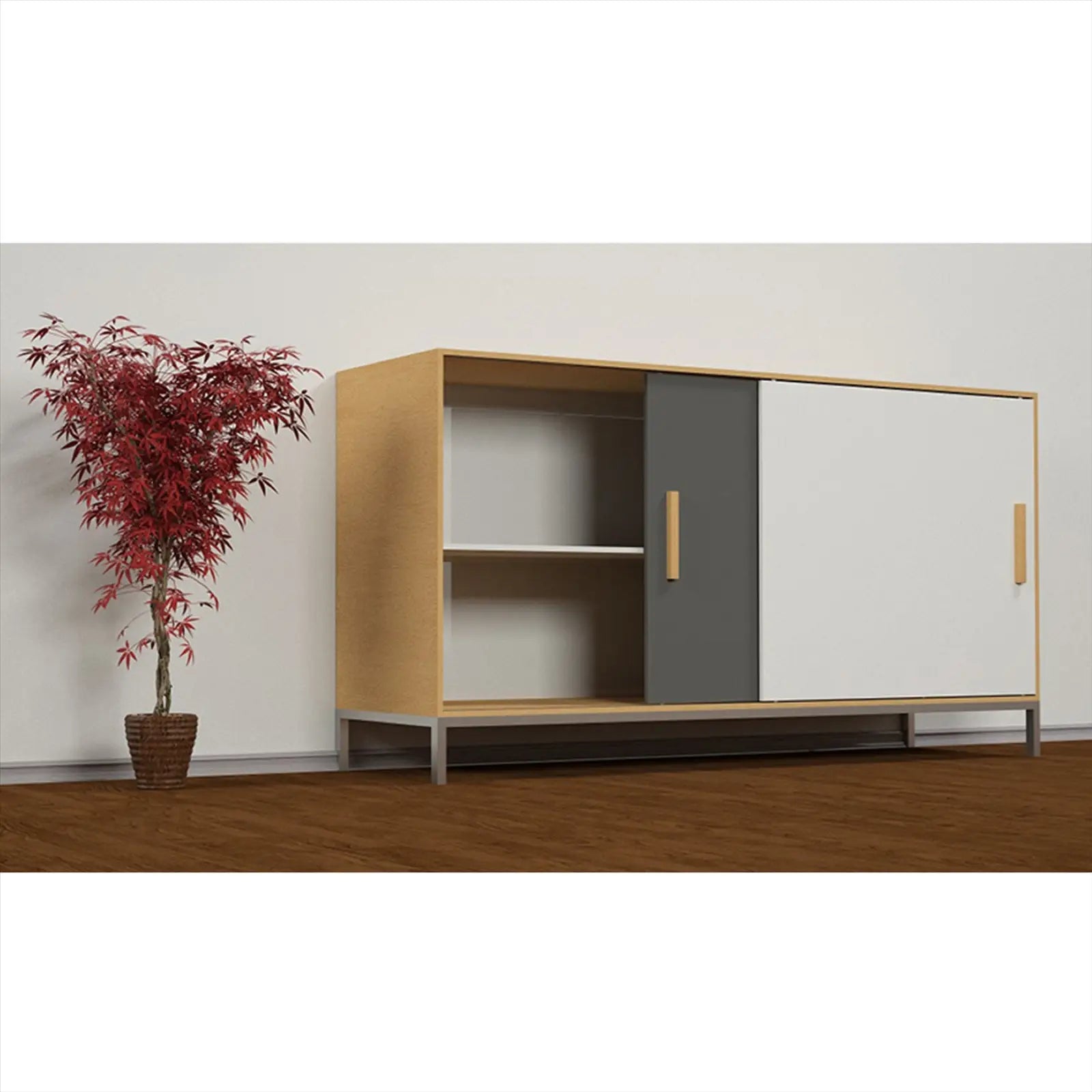 C-Slide Cabinet Sliding Door Runner Kit - 2 Door - 1800mm Track - Decor And Decor