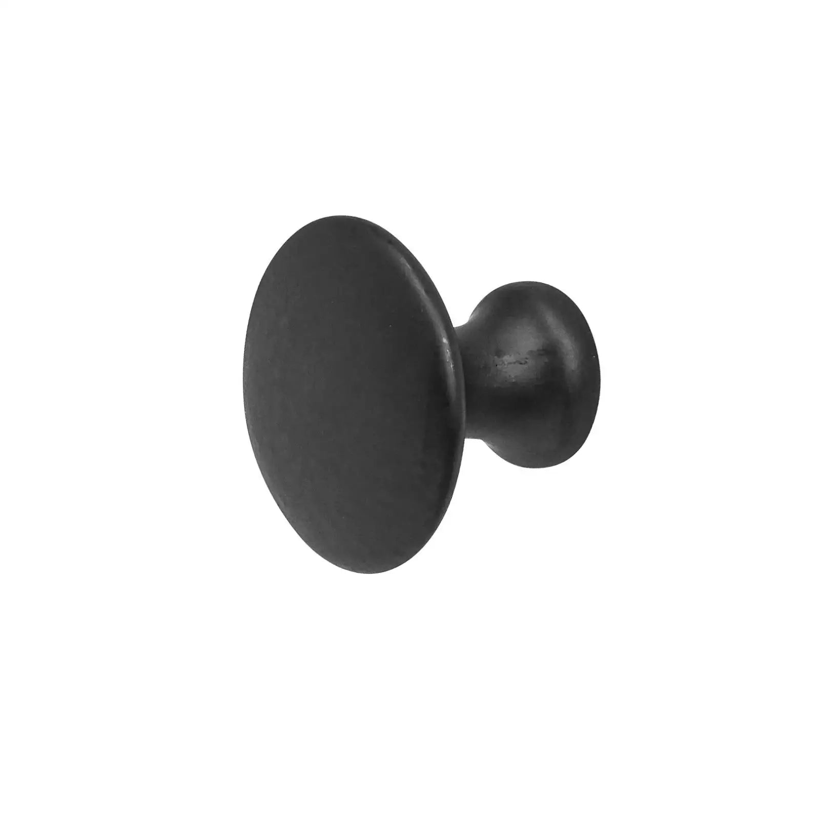Calico - Round Cupboard Knob Matt Black - Decor And Decor
