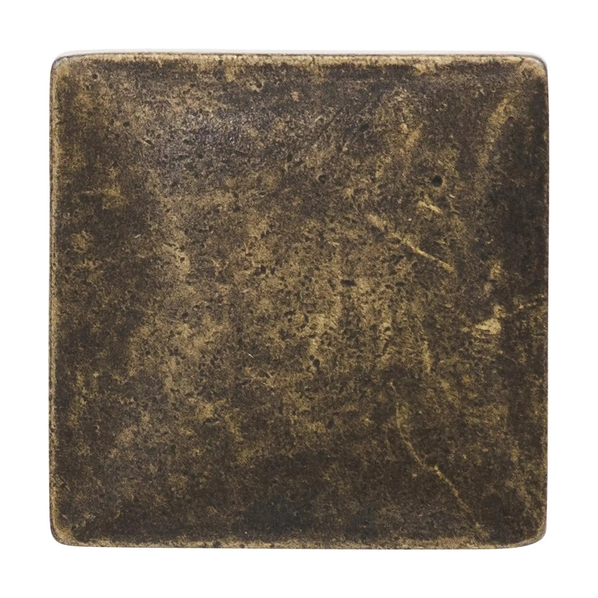 Calla - Square Kitchen Cabinet Knob - Antique Brass – view 5
