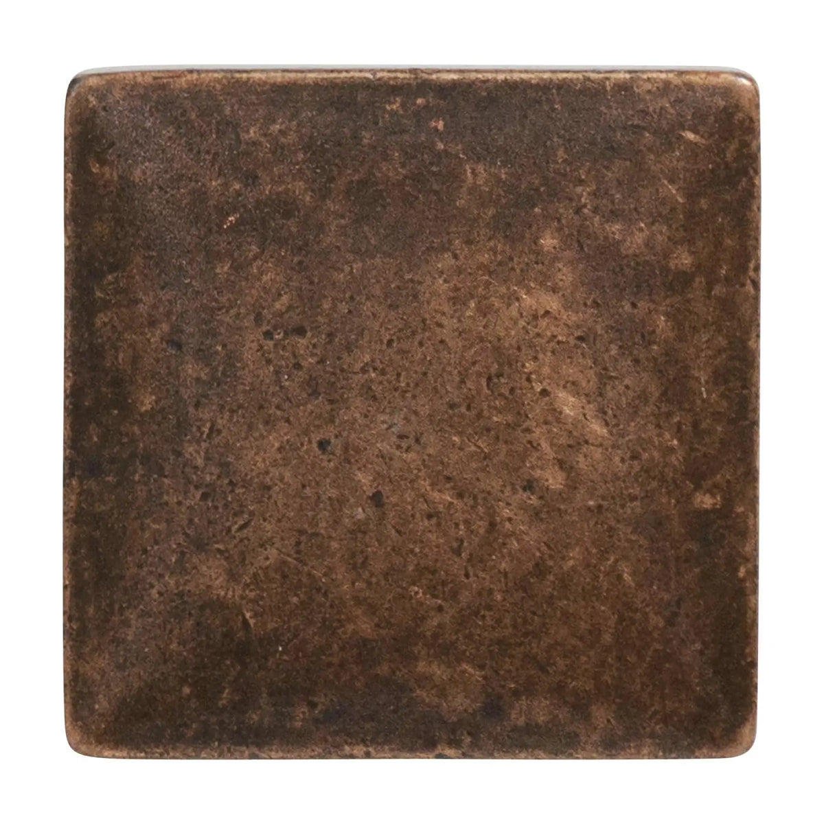 Calla - Square Kitchen Cabinet Knob - Antique Copper – view 5